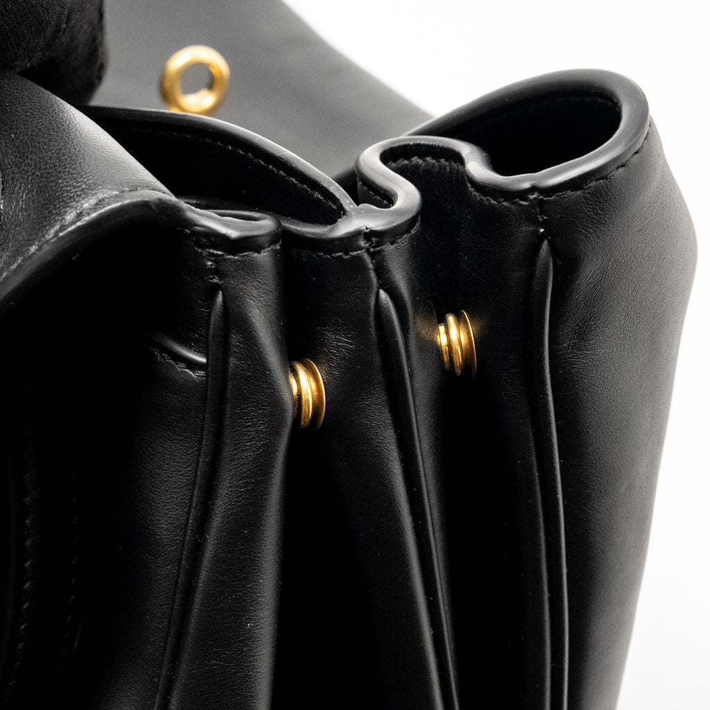 BALENCIAGA MEDIUM RODEO HANDBAG SMOOTH CALFSKIN BLACK GHW