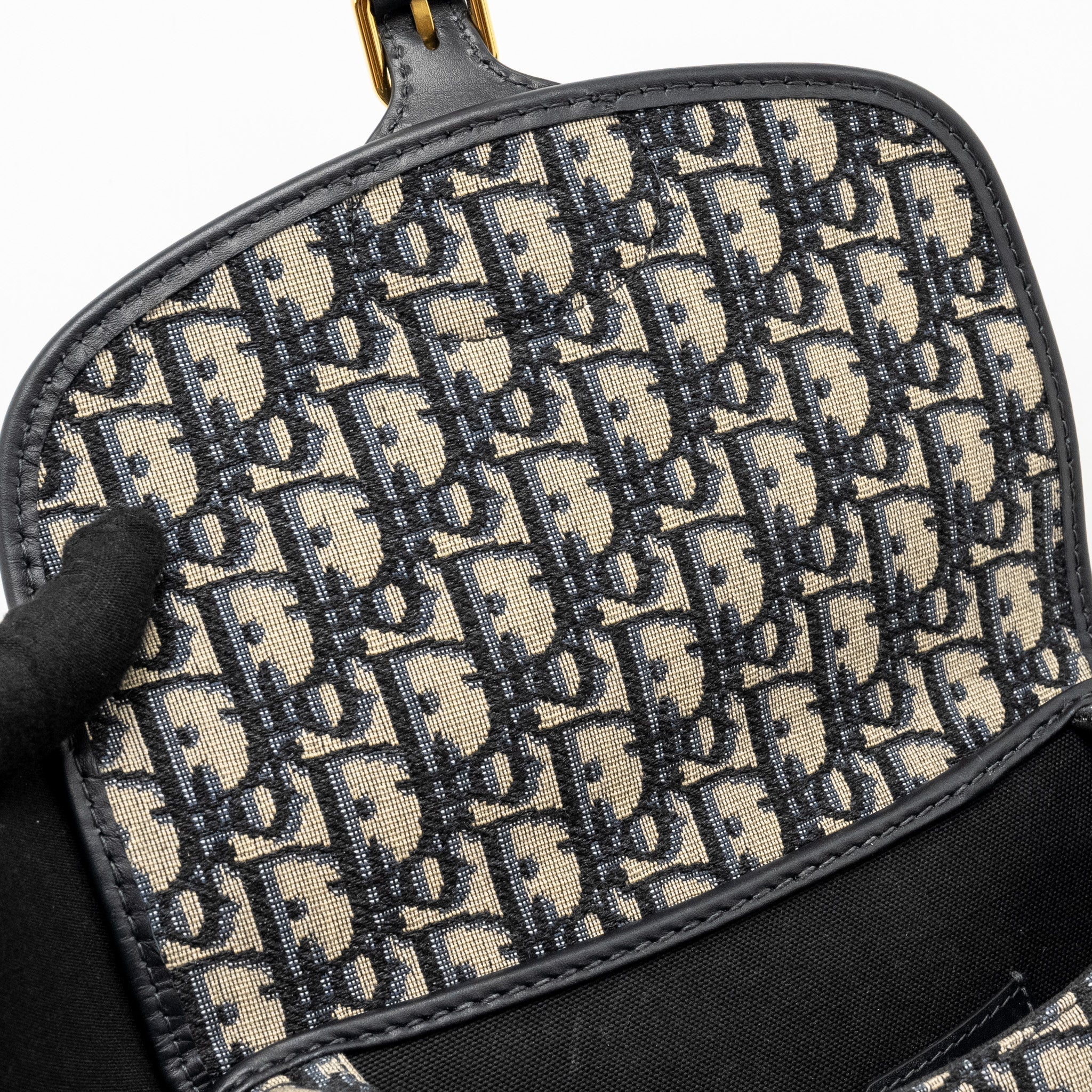 DIOR MEDIUM BOBBY BAG OBLIQUE JACQUARD BLUE GHW