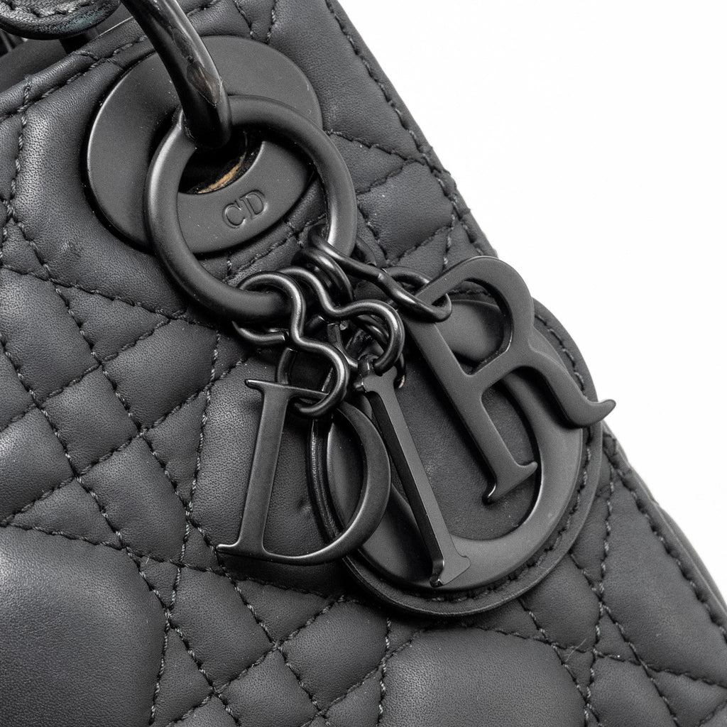 DIOR MINI LADY DIOR CALFSKIN SO BLACK