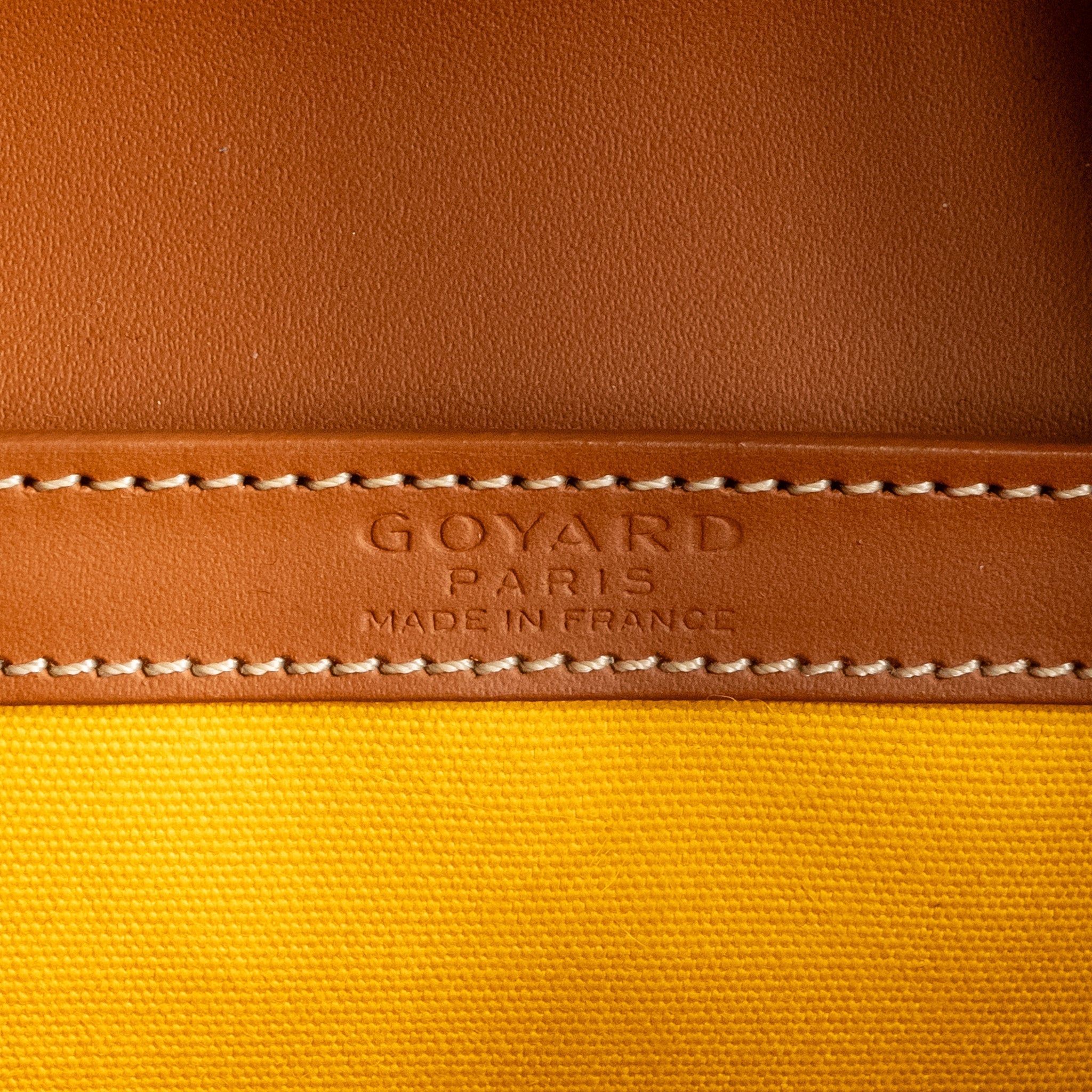 GOYARD MINI STRUCTURE SAIGON BAG CANVAS / CALFSKIN BLACK/TAN SHW