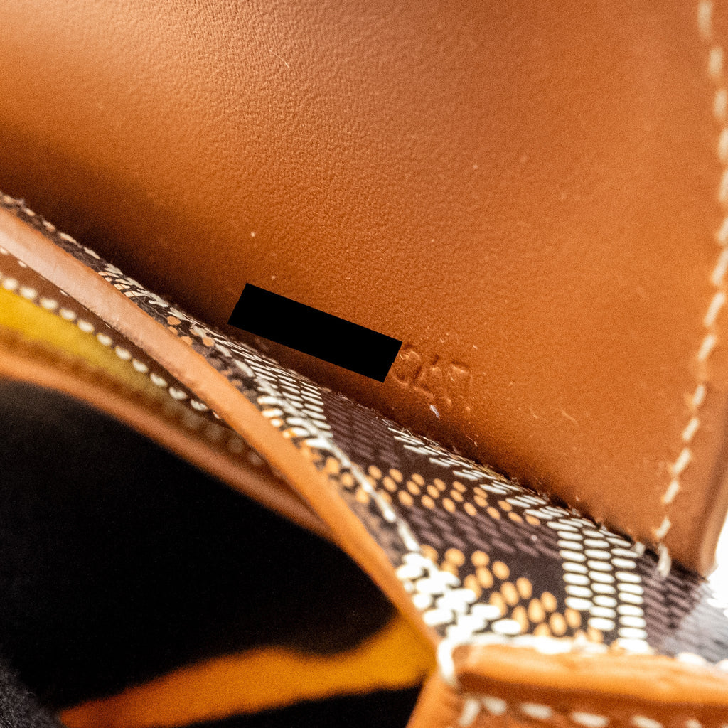 GOYARD MINI STRUCTURE SAIGON BAG CANVAS / CALFSKIN BLACK/TAN SHW
