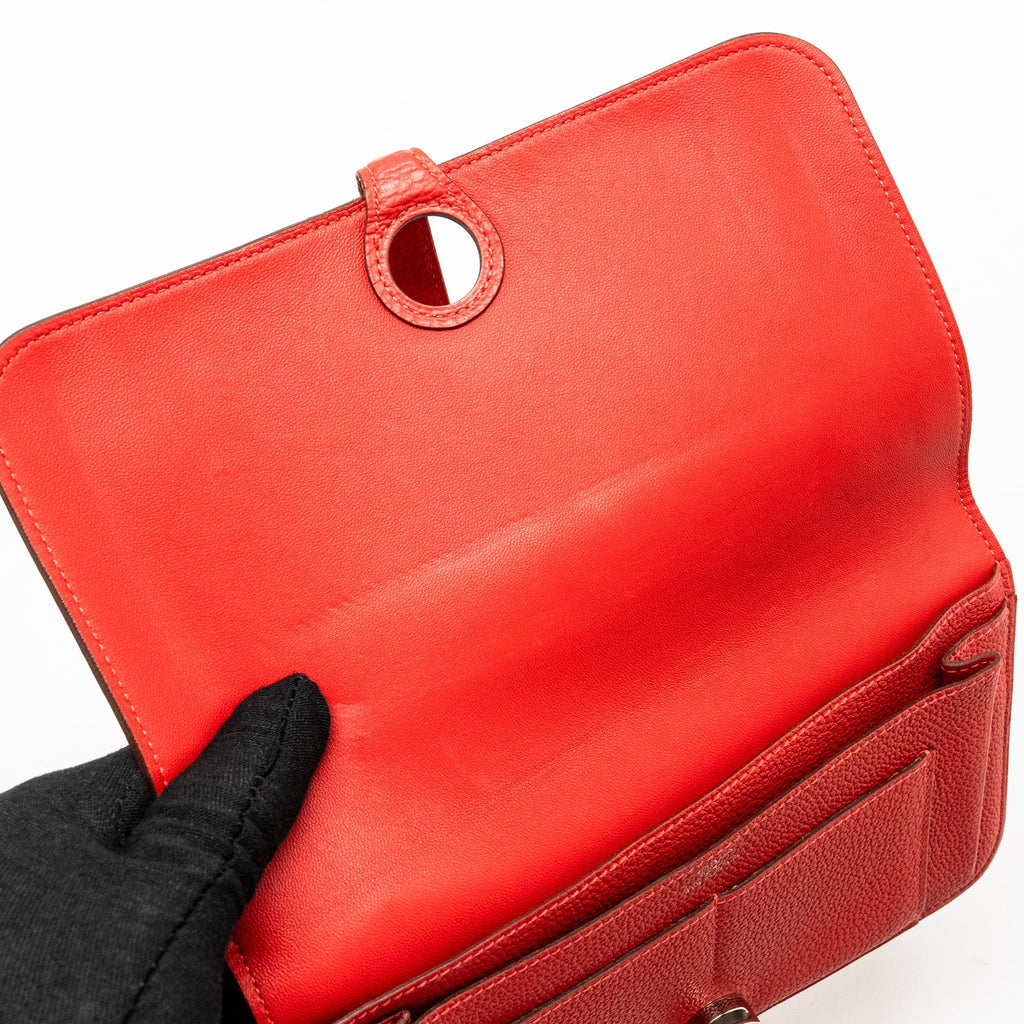HERMES DOGAN COMPACT WALLET TOGO RED SHW