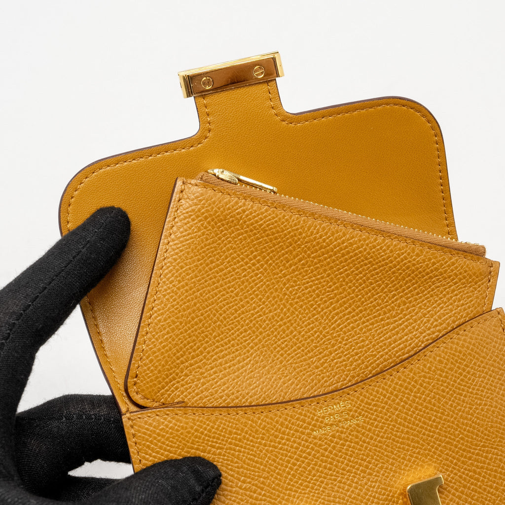 HERMES CONSTANCE SLIM EPSOM SESAME GHW