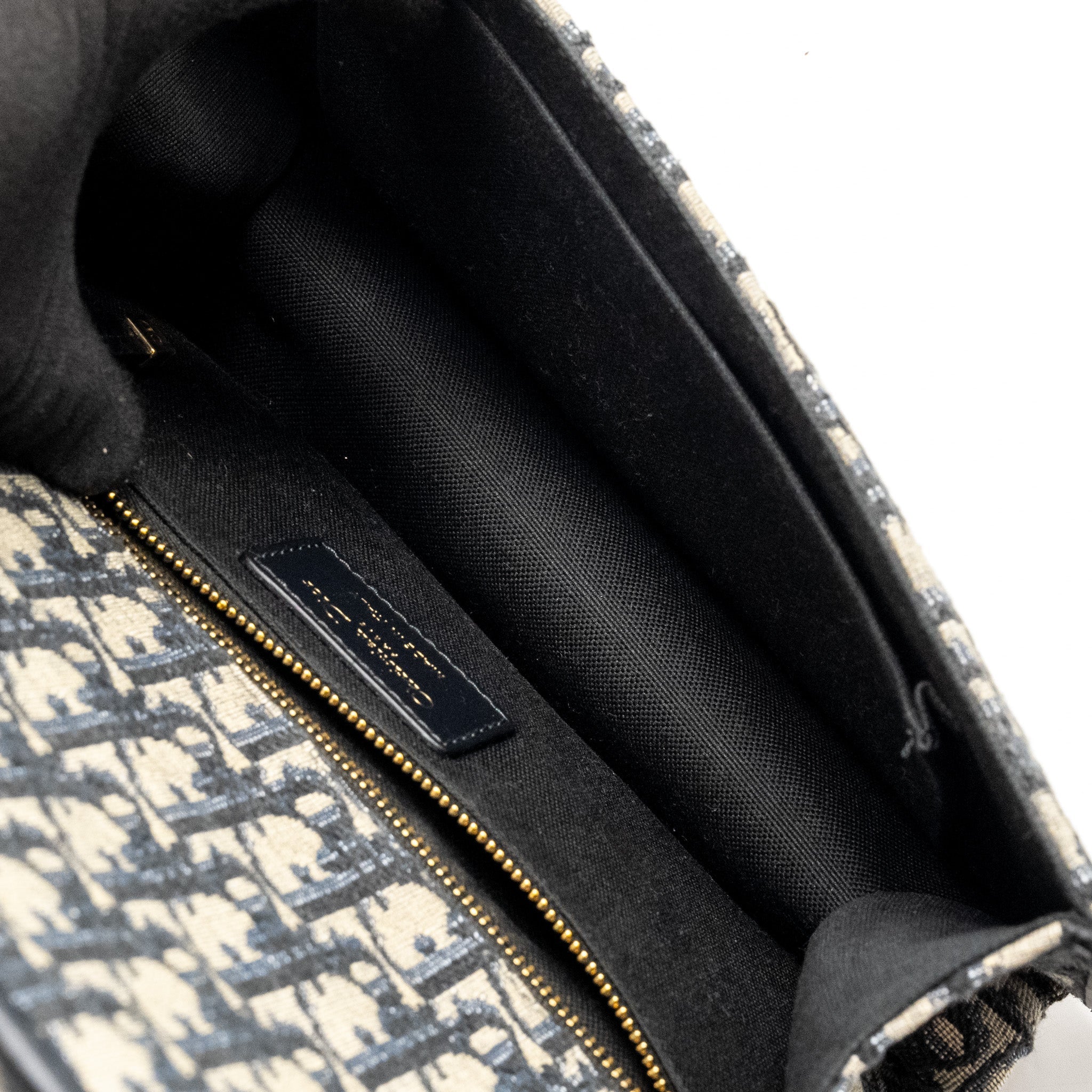 DIOR 30 MONTAIGNE CHAIN BAG OBLIQUE JACQUARD BLUE GHW