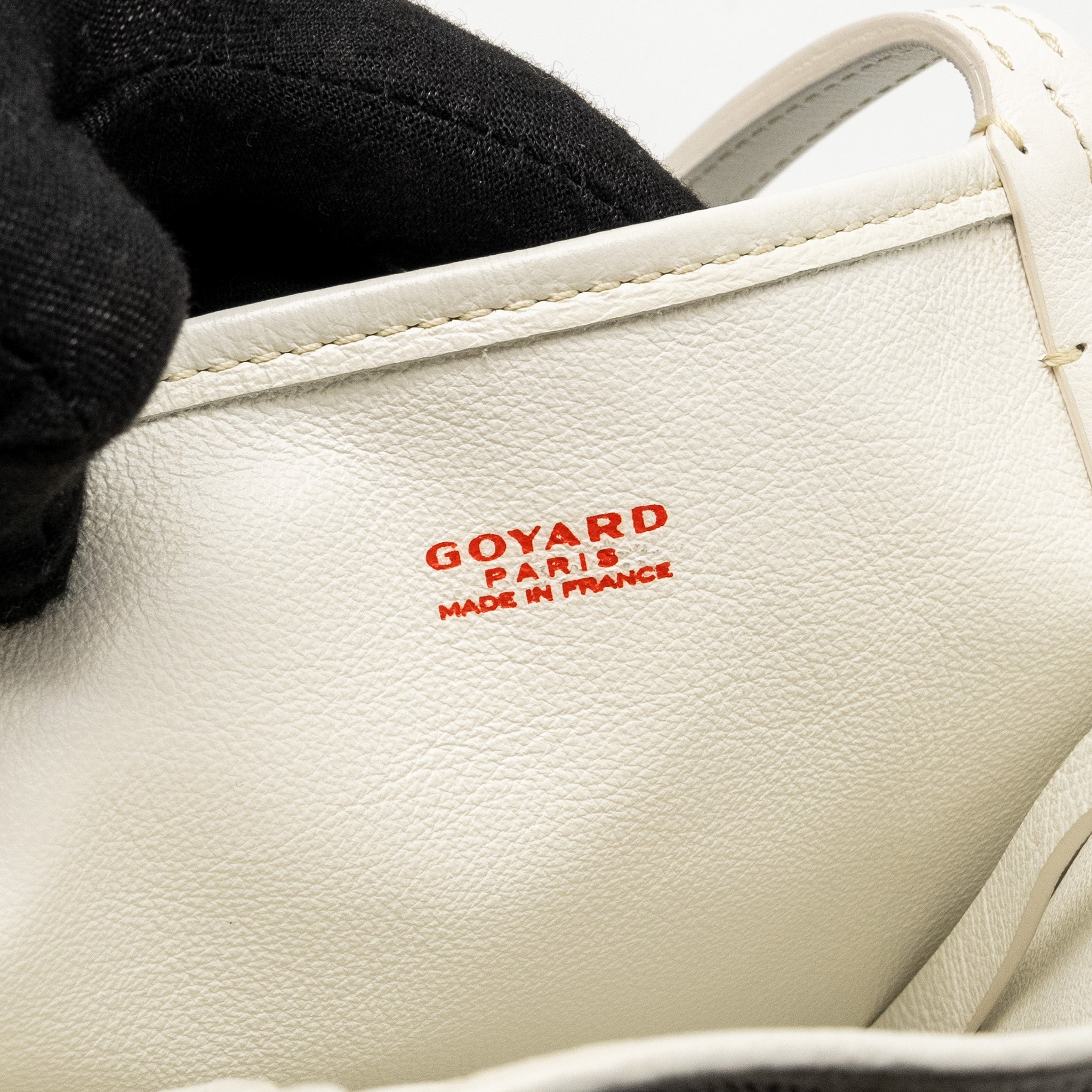 GOYARD MINI ANJOU TOTE BAG HEART GOYARDLINE CANVAS/LEATHER WHITE SHW