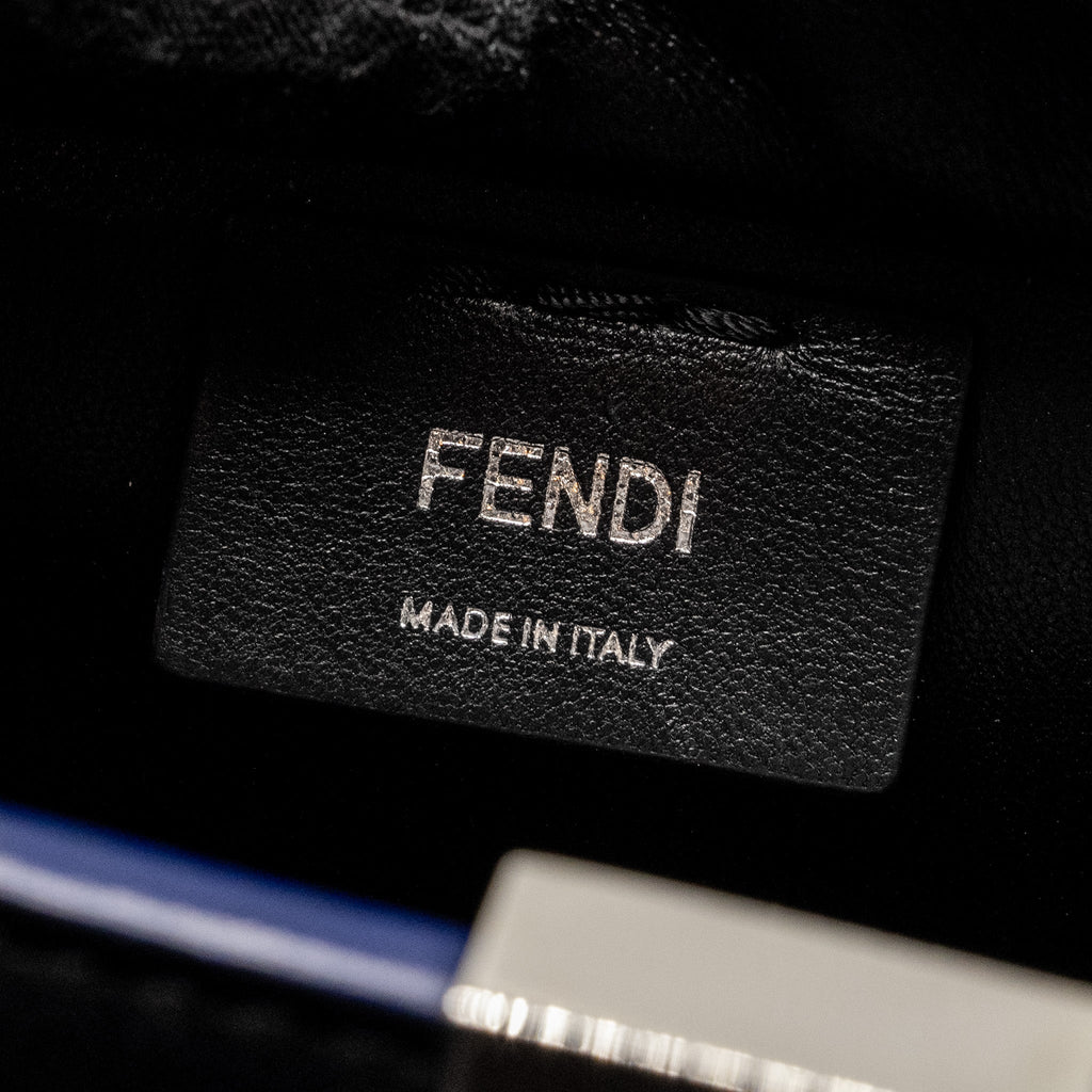 FENDI MINI 3JOURS TOTE BAG CALFSKIN BLACK SHW