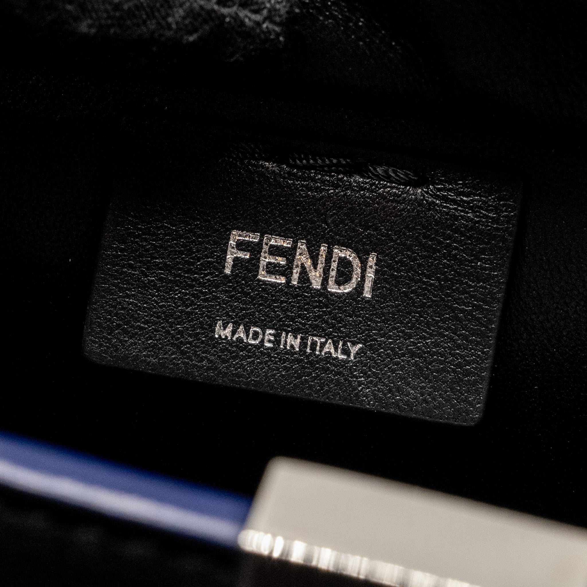 FENDI MINI 3JOURS TOTE BAG CALFSKIN BLACK SHW