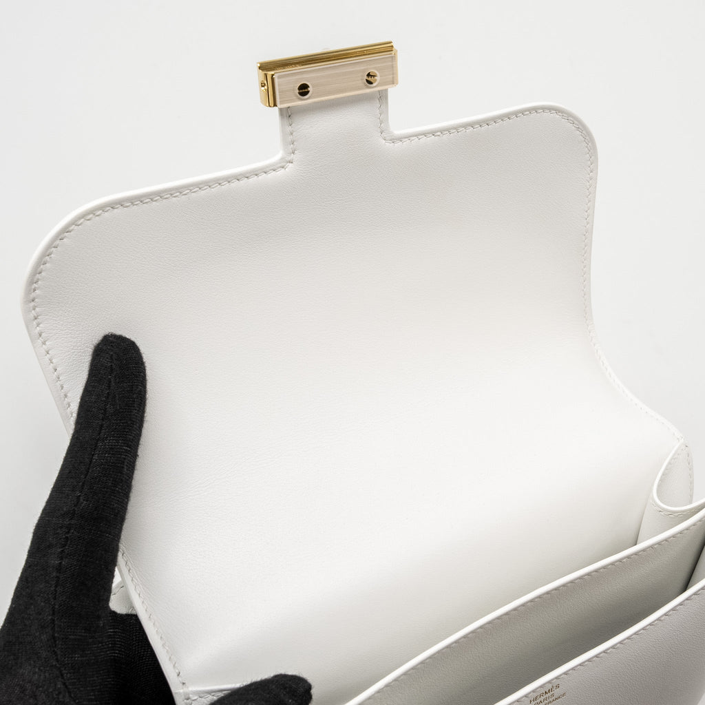HERMES MINI CONSTANCE SWIFT NEW WHITE LGHW