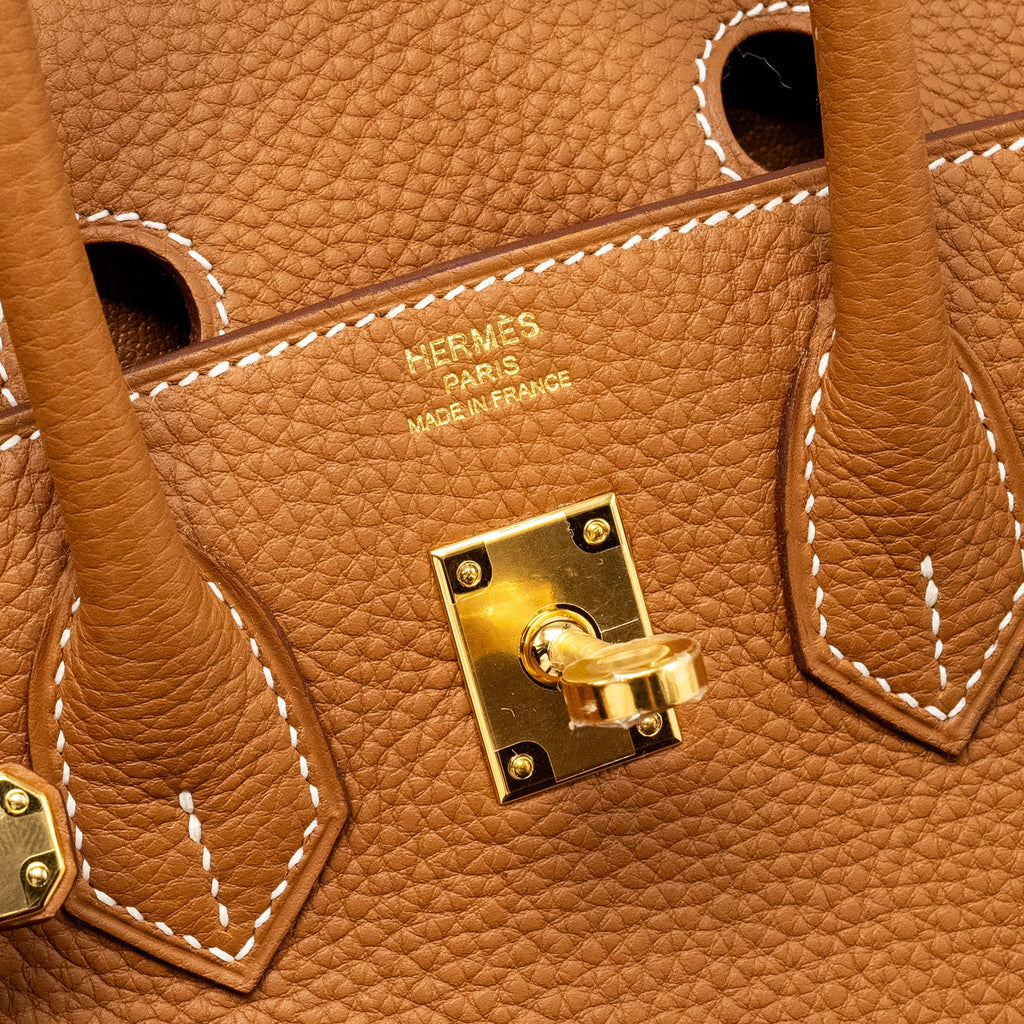 HERMES BIRKIN 25 TOGO GOLD GHW