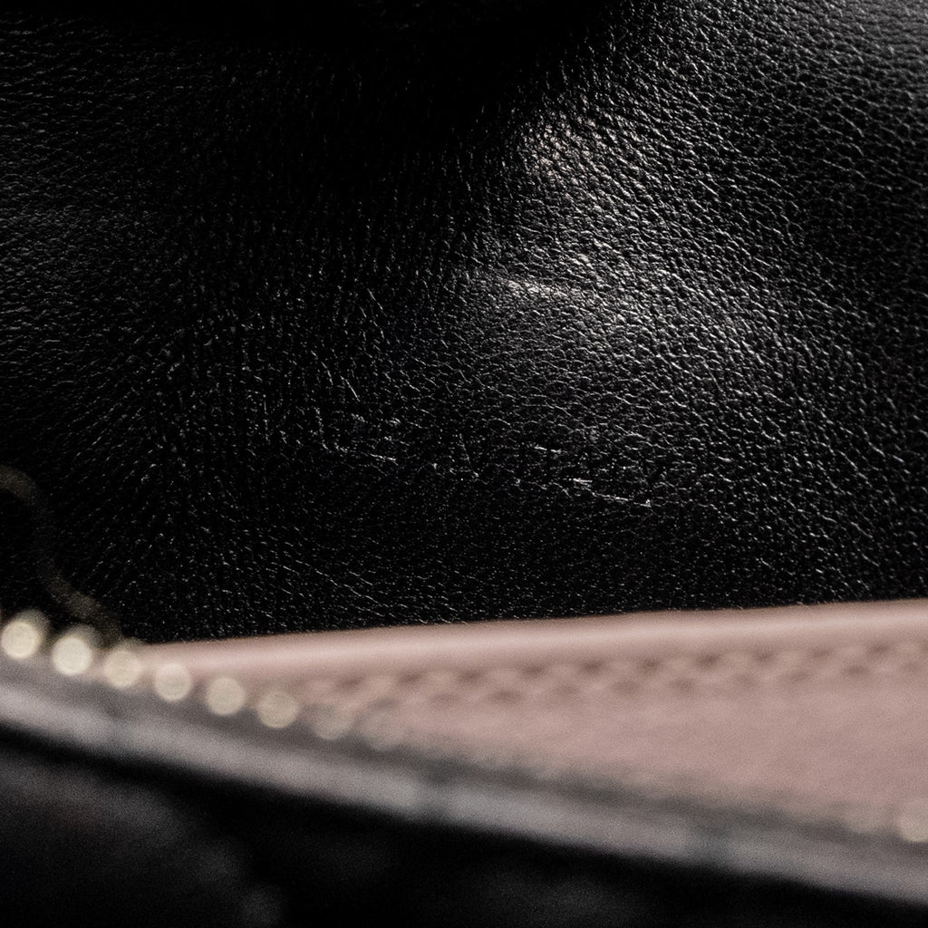 DIOR MISS DIOR PROMENADE POUCH BAG LAMBSKIN BLACK SHW