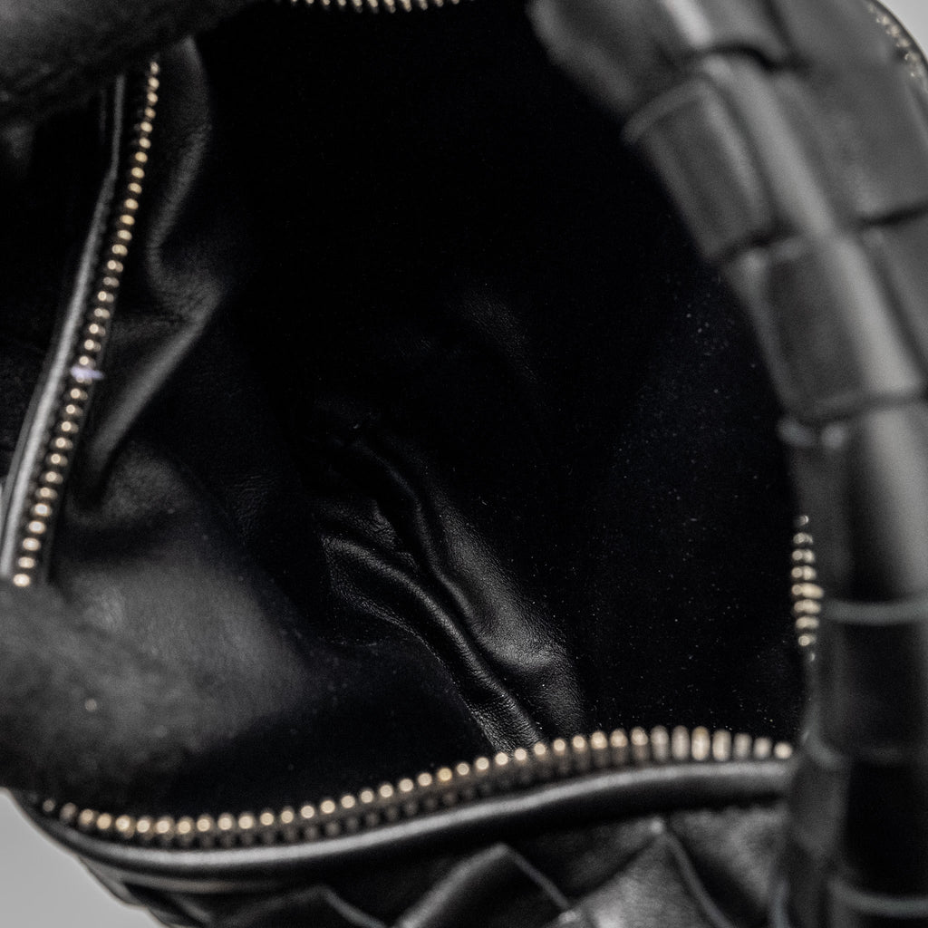 BOTTEGA VENETA MINI JODIE LAMBSKIN BLACK SHW