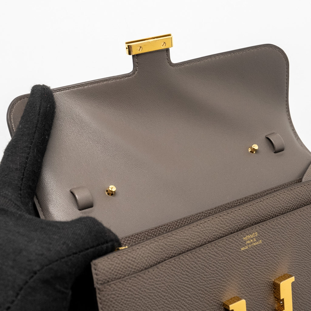 HERMES CONSTANCE TO GO EPSOM GRIS ETAIN GHW