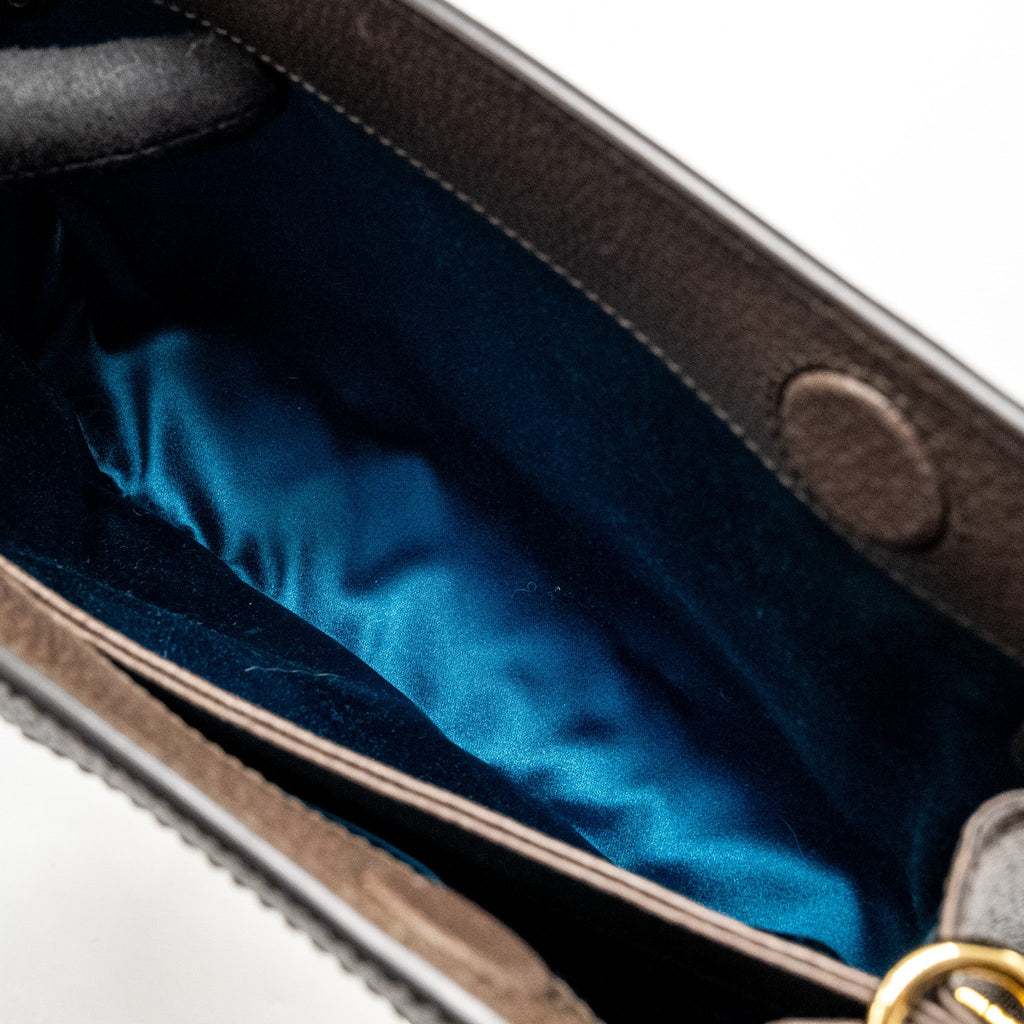 GUCCI OPHIDIA SMALL SHOULDER BAG GG SUPREME CANVAS/LEATHER GHW
