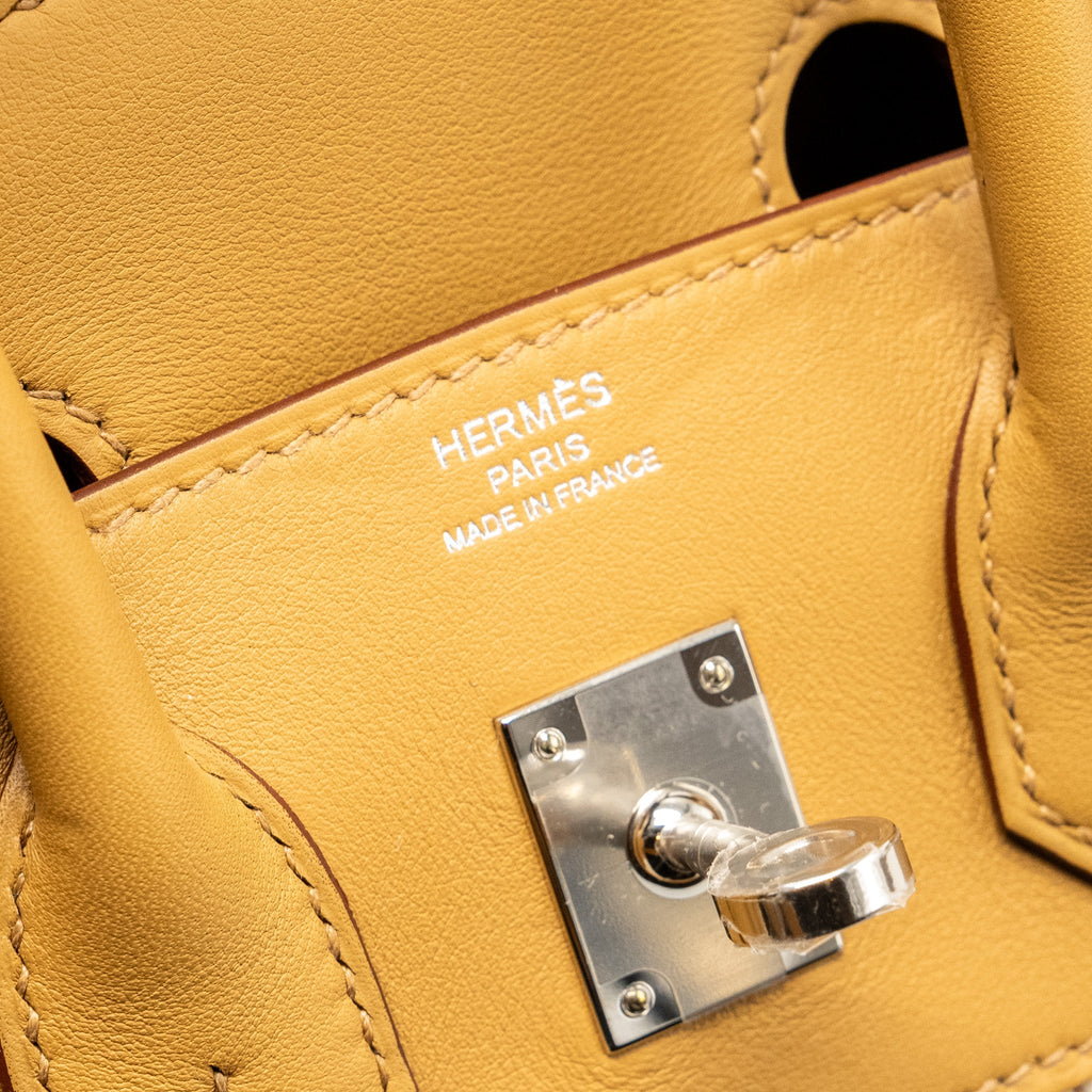 HERMES BIRKIN 25 TOILE SWIFT/CANVAS BISCUIT SHW