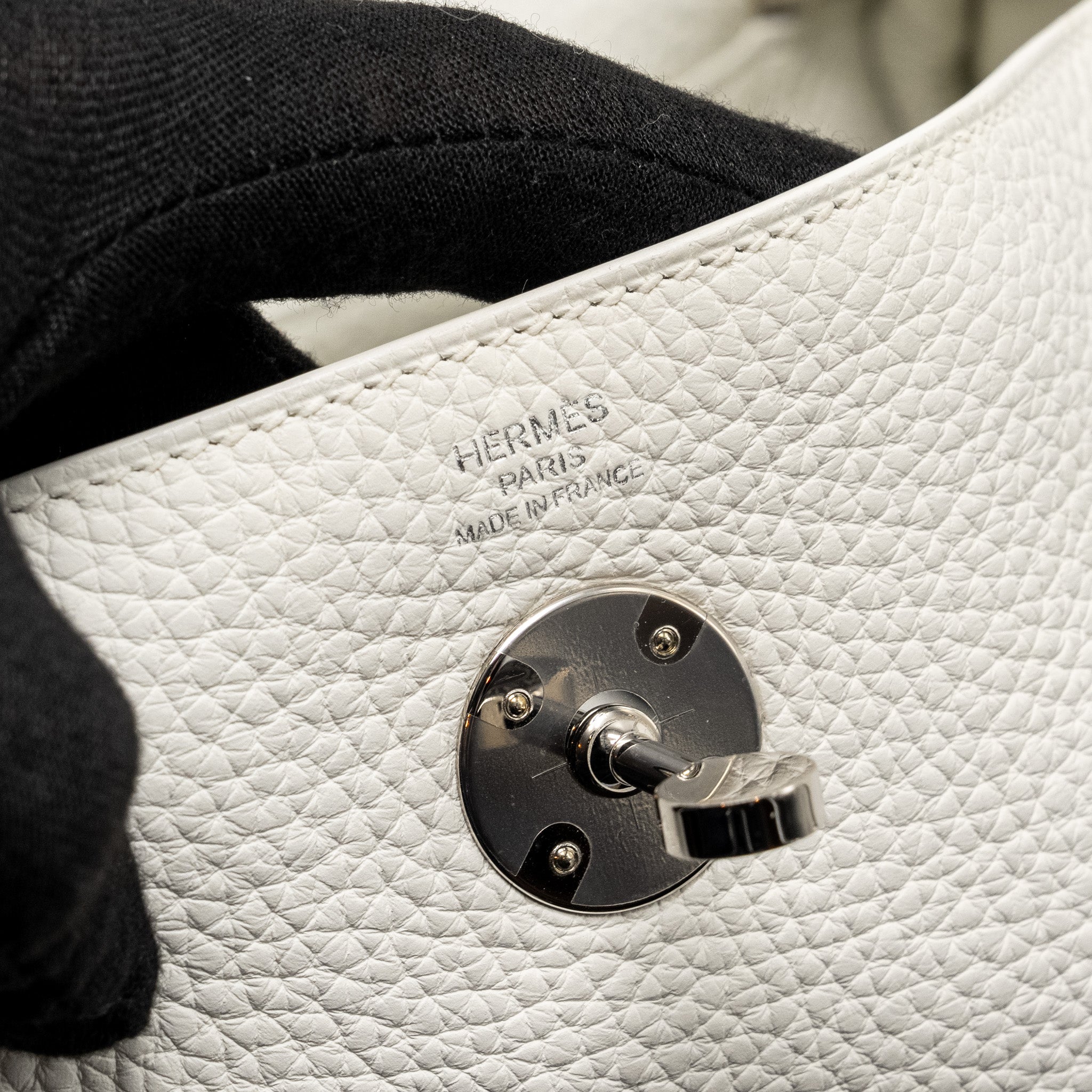 HERMES LINDY 26 CLEMENCE BLANC SHW