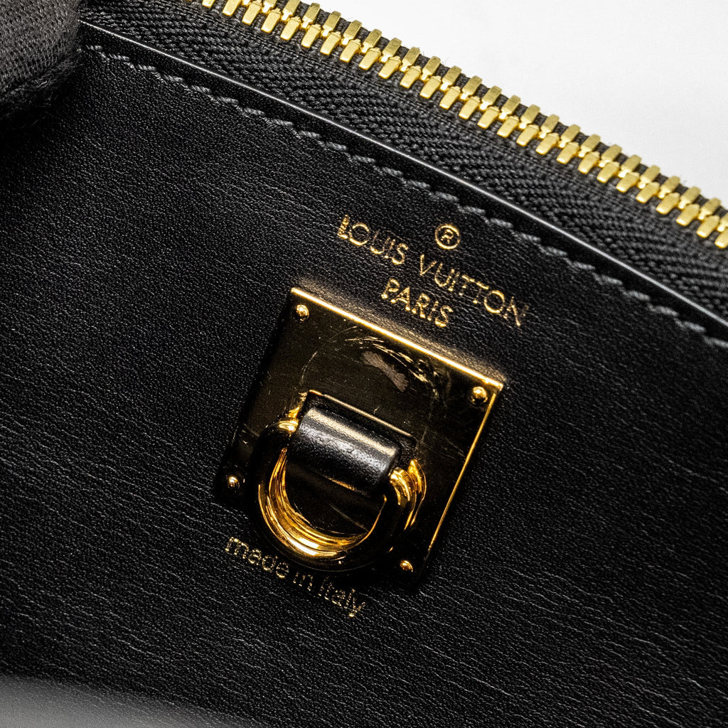 LOUIS VUITTON CITY STEAMER PM GRAINED CALFSKIN BLACK GHW