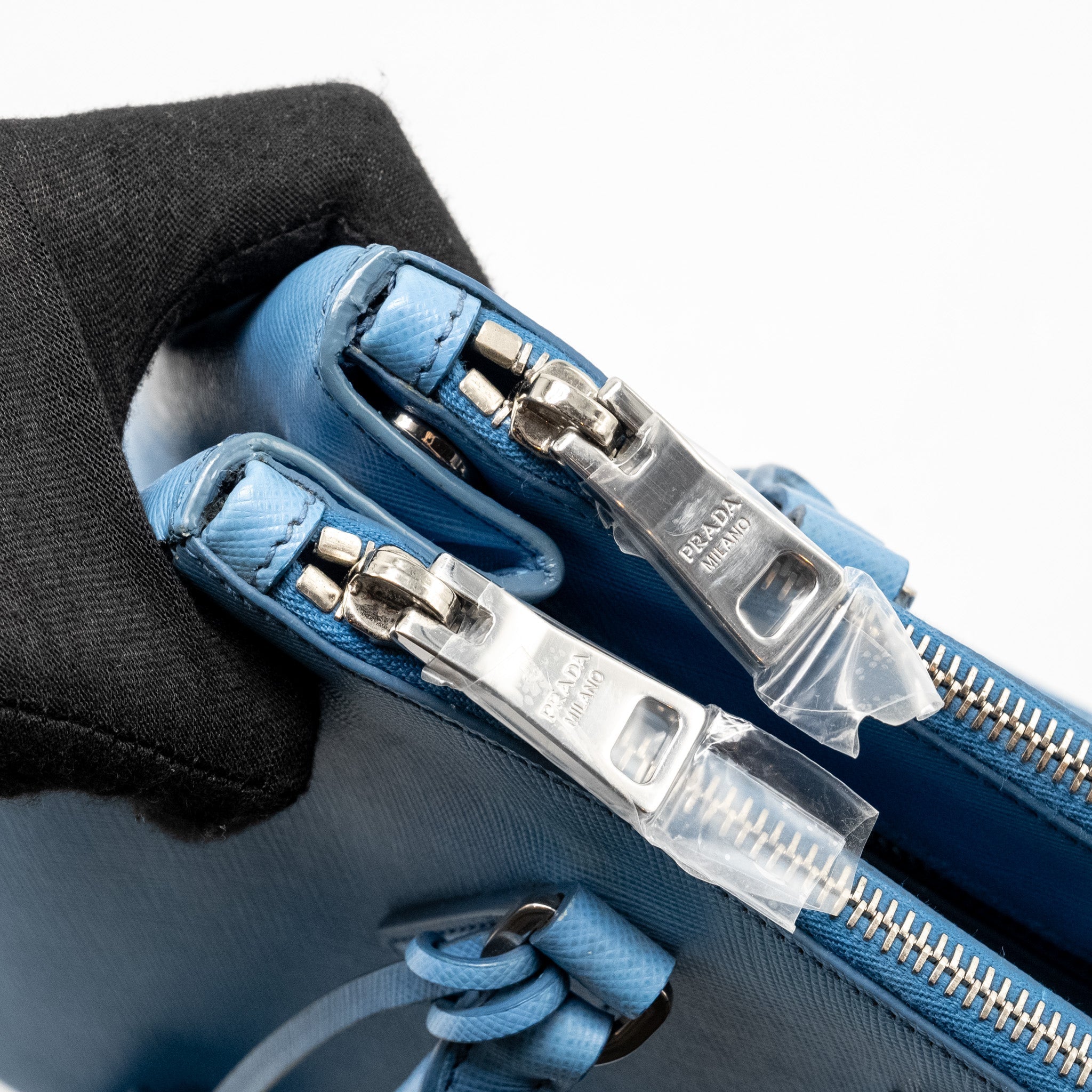 PRADA MEDIUM GALLERIA SAFFIANO BAG LEATHER BLUE SHW