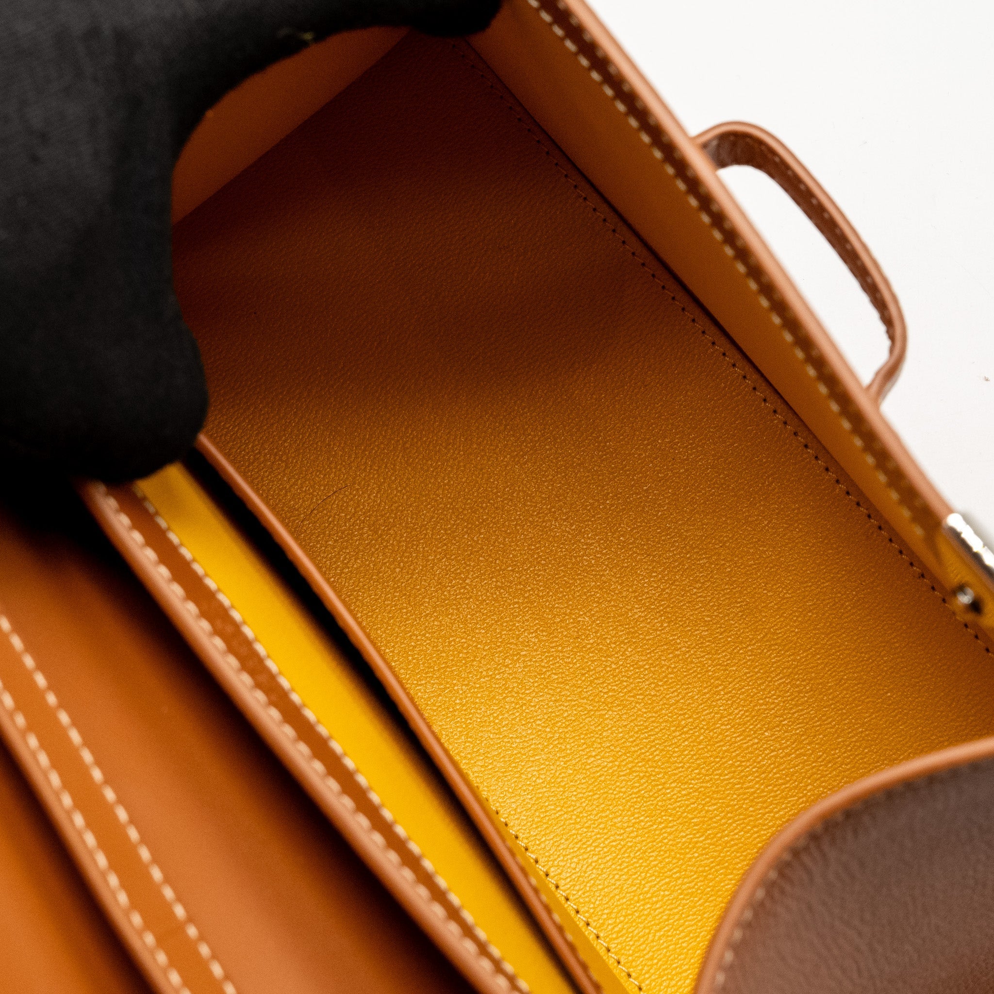 GOYARD STRUCTURE SAIGON PM BAG CALFSKIN TAN SHW