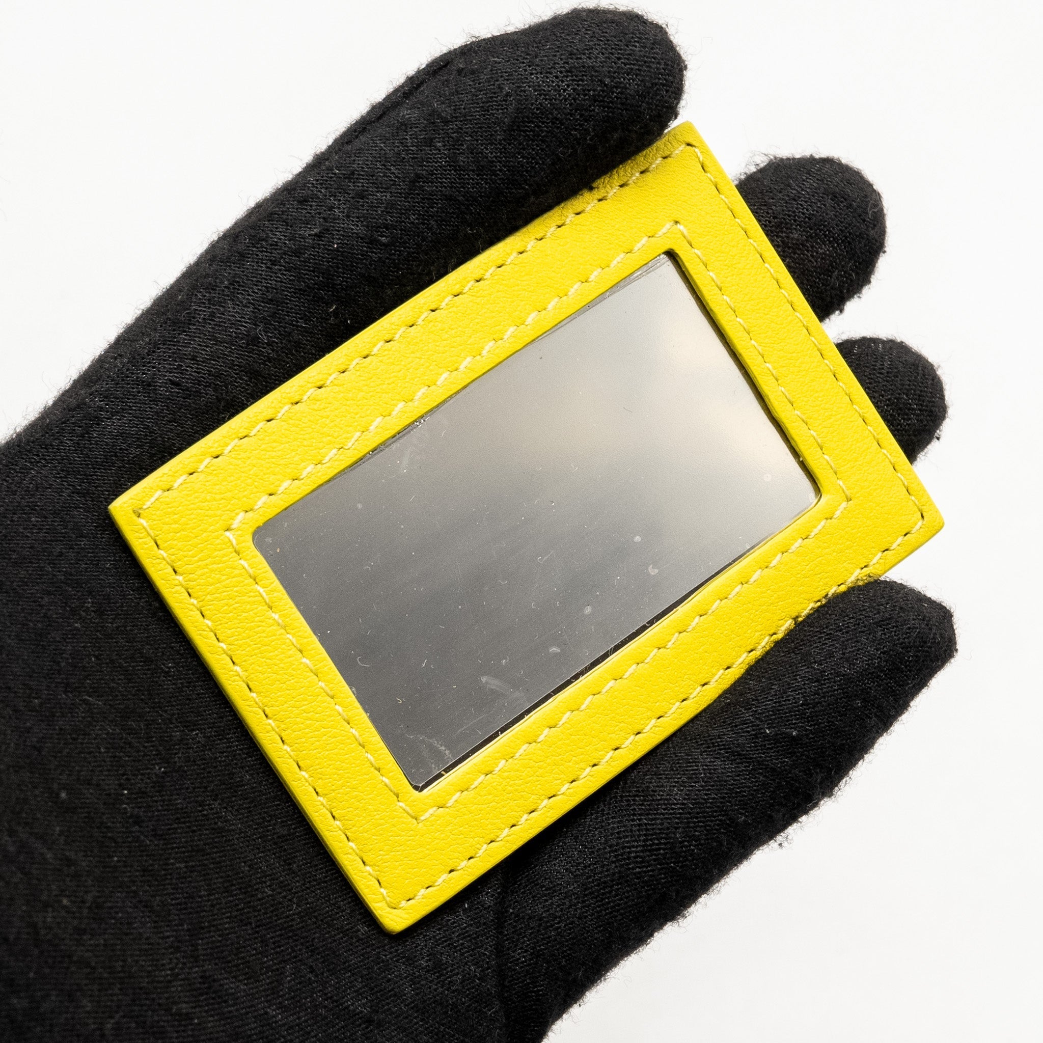 CHANEL CC VANITY CASE BAG CALFSKIN YELLOW GHW (MICROCHIP)