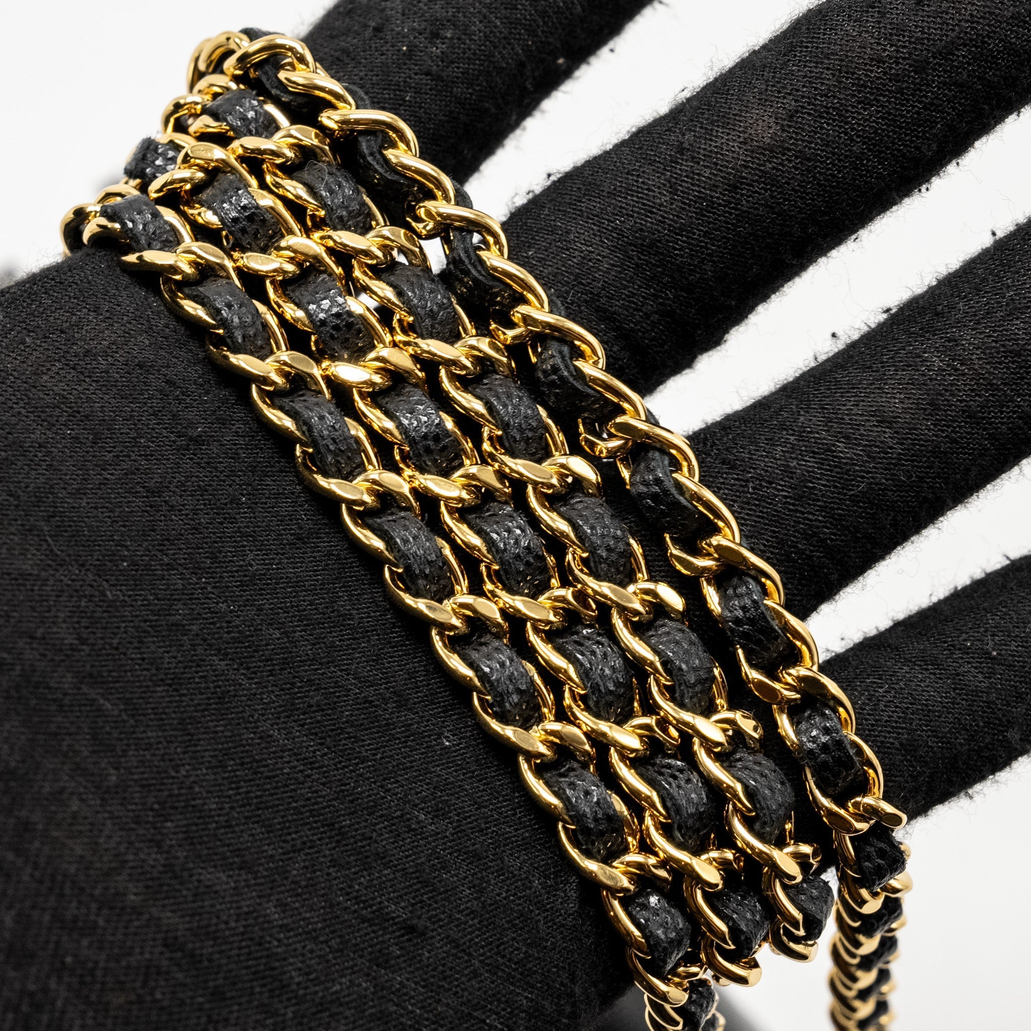 CHANEL 23S WALLET ON CHAIN WITH BAG CHARM CAVIAR BLACK GHW(MICROCHIP)