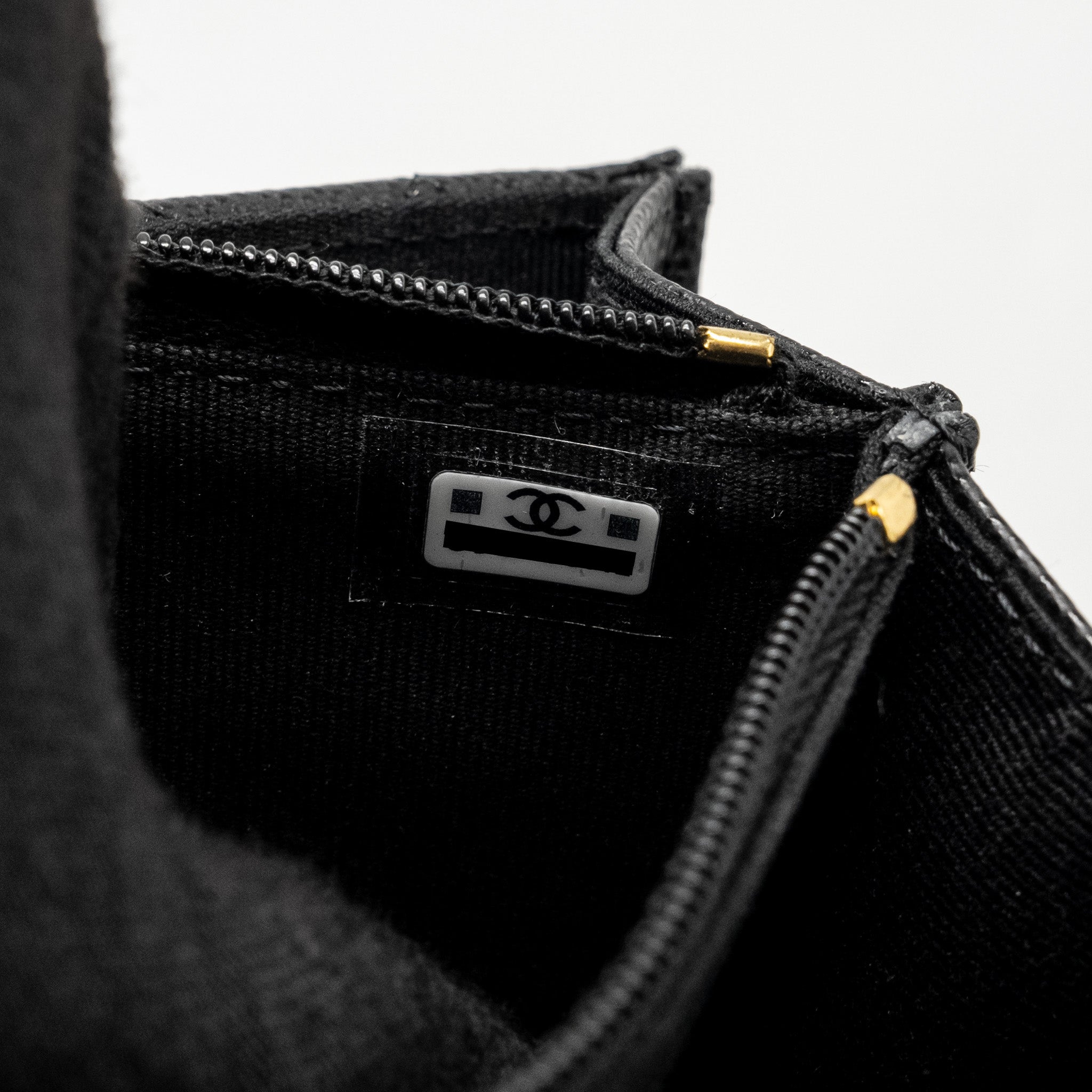 CHANEL 23S WALLET ON CHAIN WITH BAG CHARM CAVIAR BLACK GHW(MICROCHIP)
