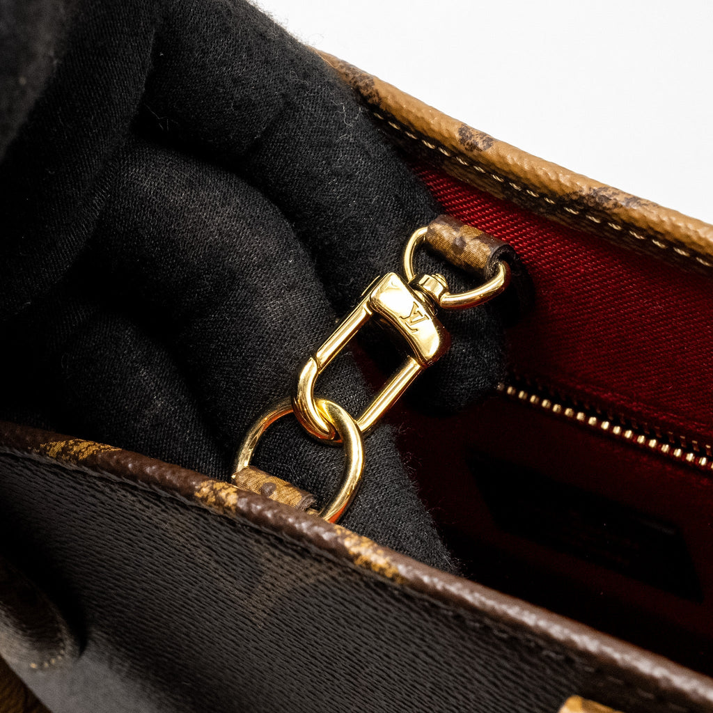 LOUIS VUITTON ONTHEGO PM MONOGRAM REVERSE CANVAS GHW