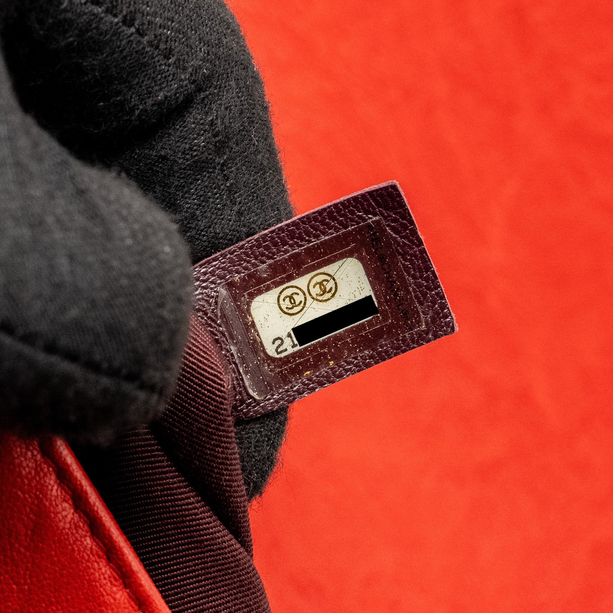 CHANEL MEDIUM BOY BAG LAMBSKIN RED RUTHENIUM SHW