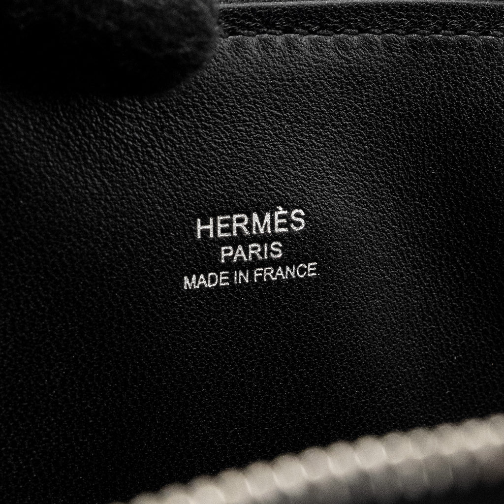 HERMES MINI BOLIDE CHEVRE MYSORE BLACK SHW