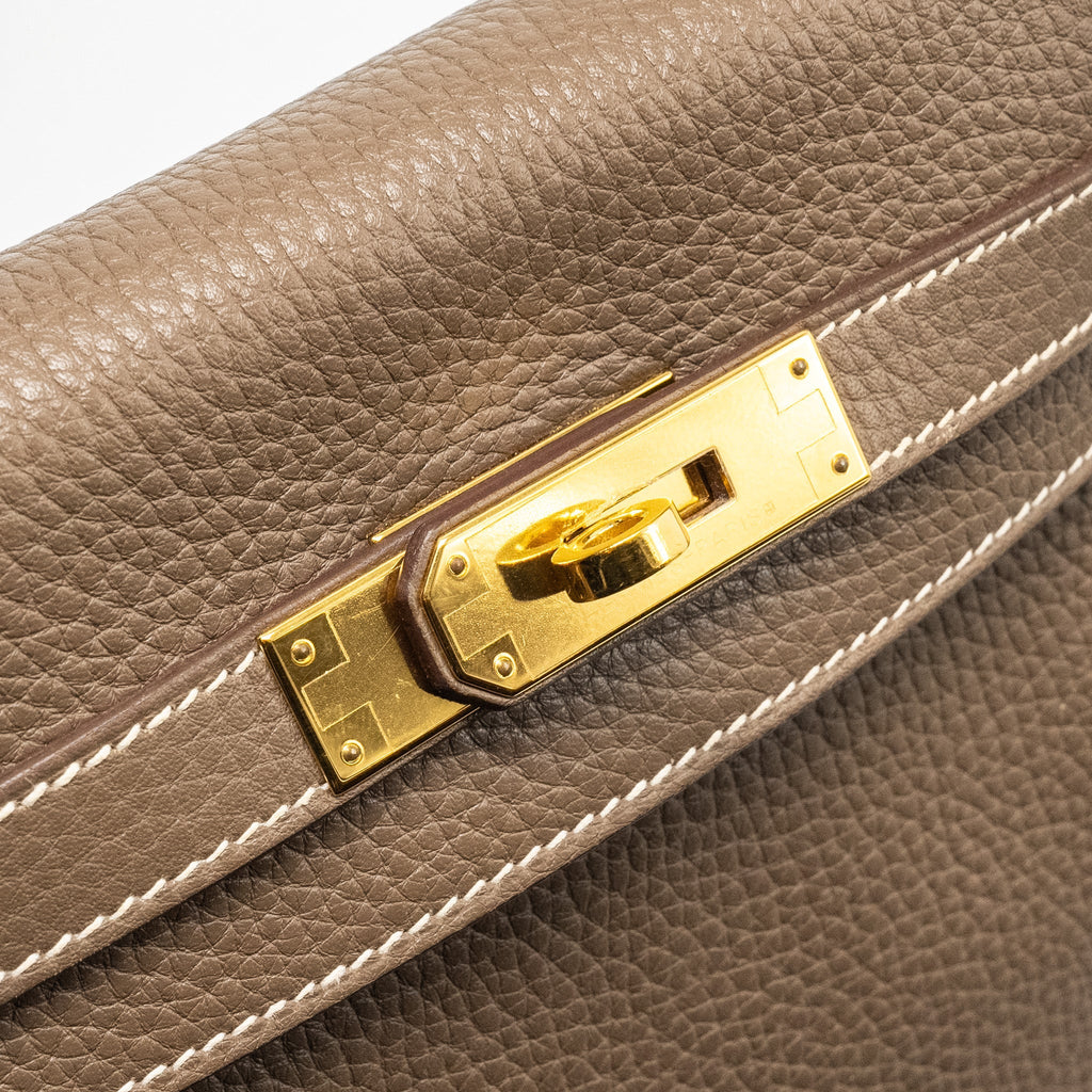 HERMES KELLY 28 CLEMENCE ETOUPE GHW