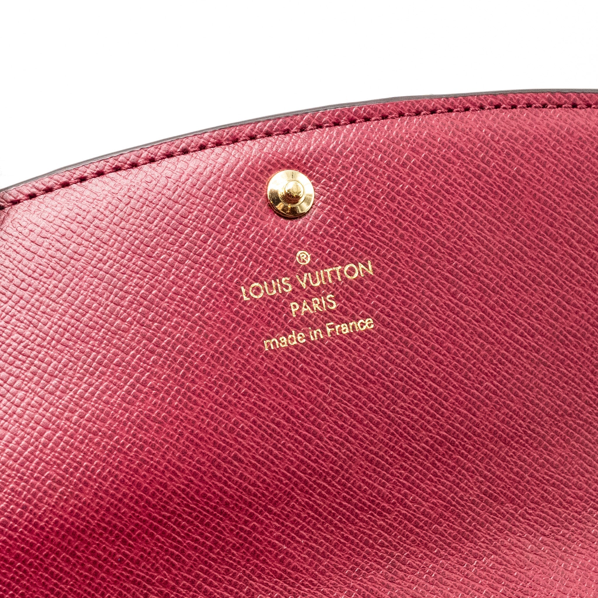 LOUIS VUITTON SARAH WALLET FUCHSIA MONOGRAM CANVAS GHW