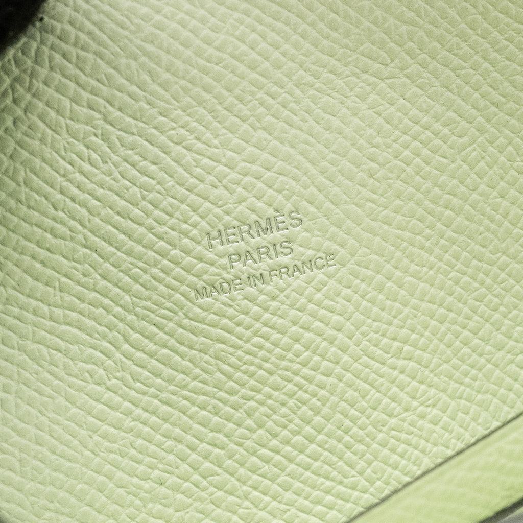 HERMES MAILLON TO GO WALLET EPSOM VERT FIZZ SHW