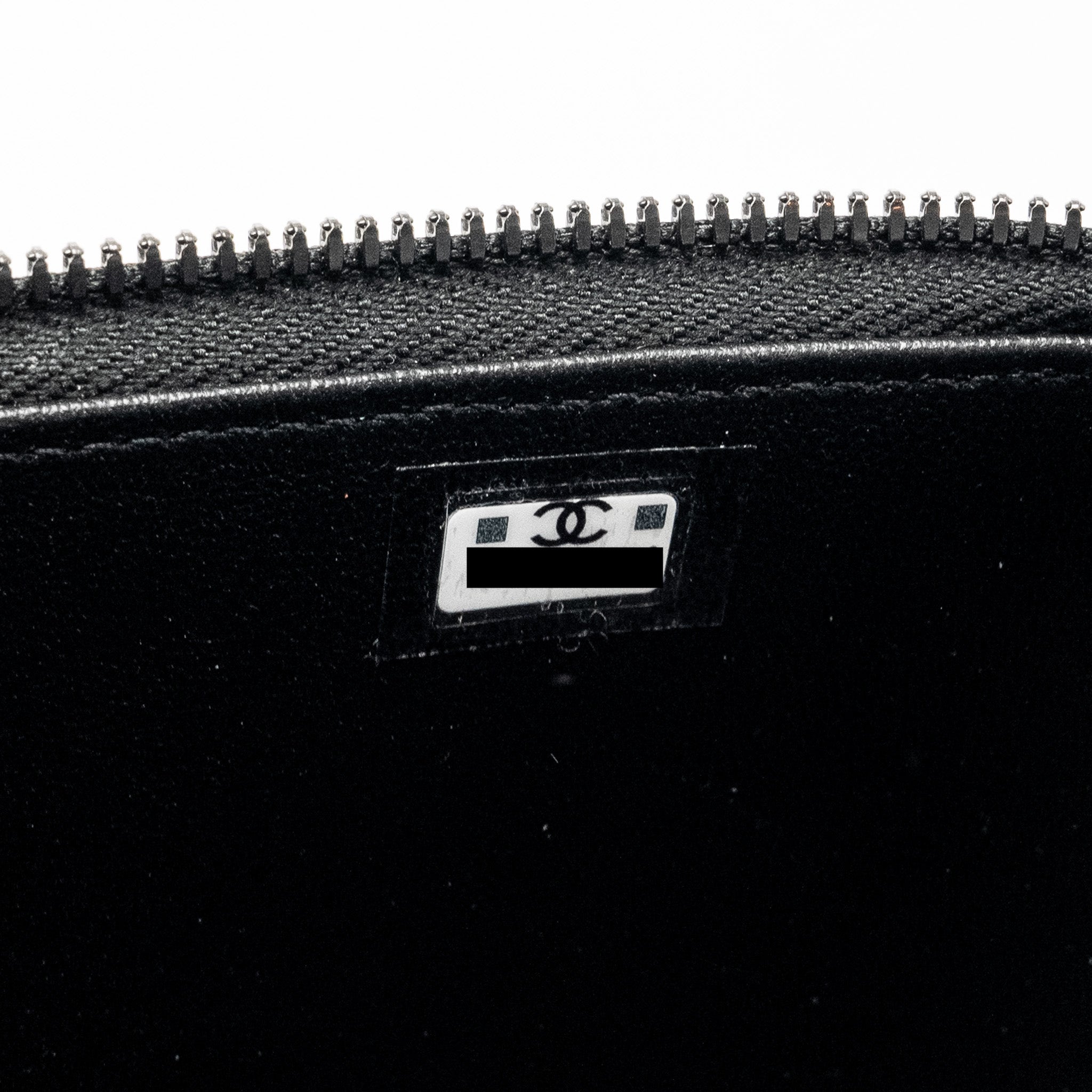 CHANEL LONG VANITY CASE LAMBSKIN SO BLACK (MICROCHIP)