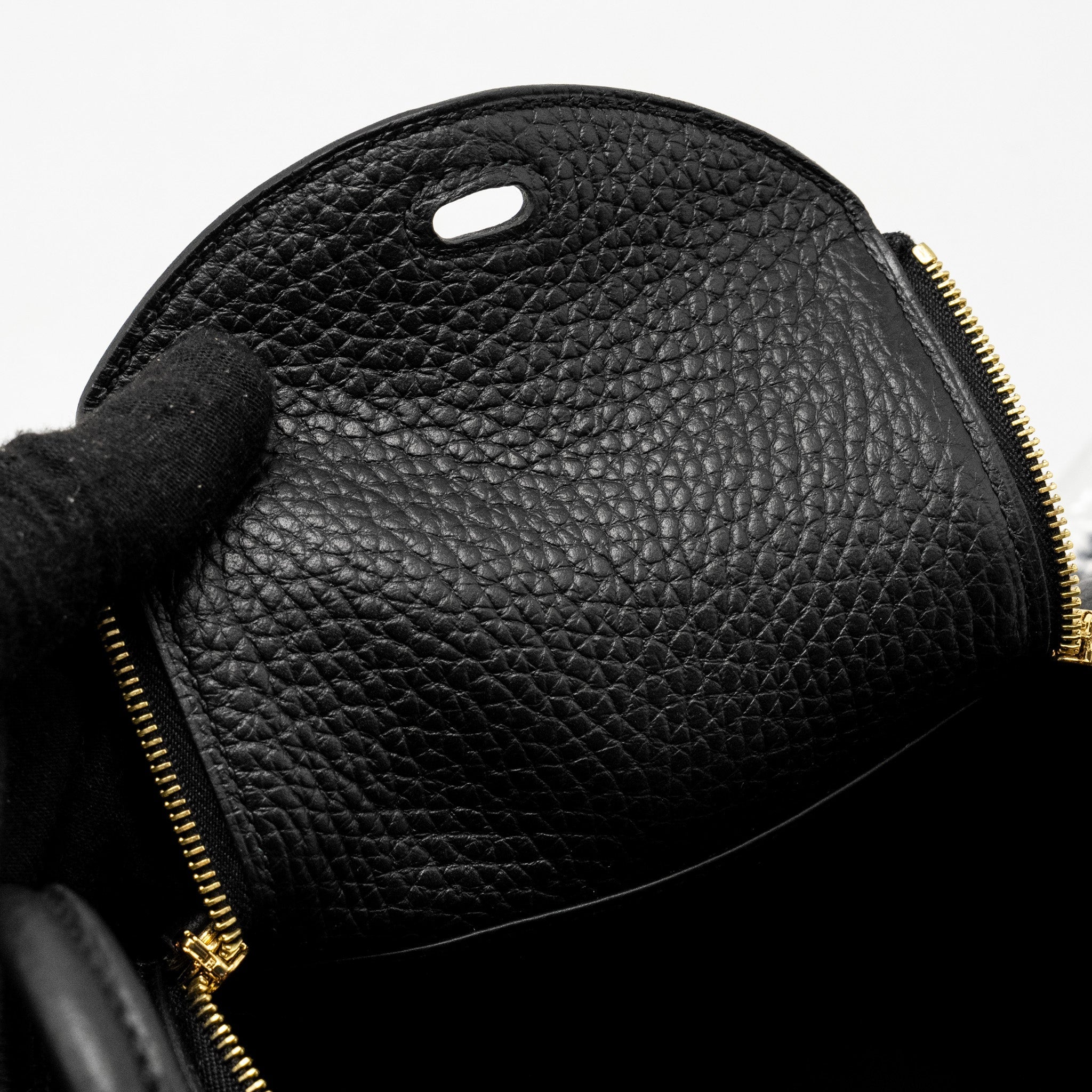 HERMES MINI LINDY CLEMENCE BLACK GHW