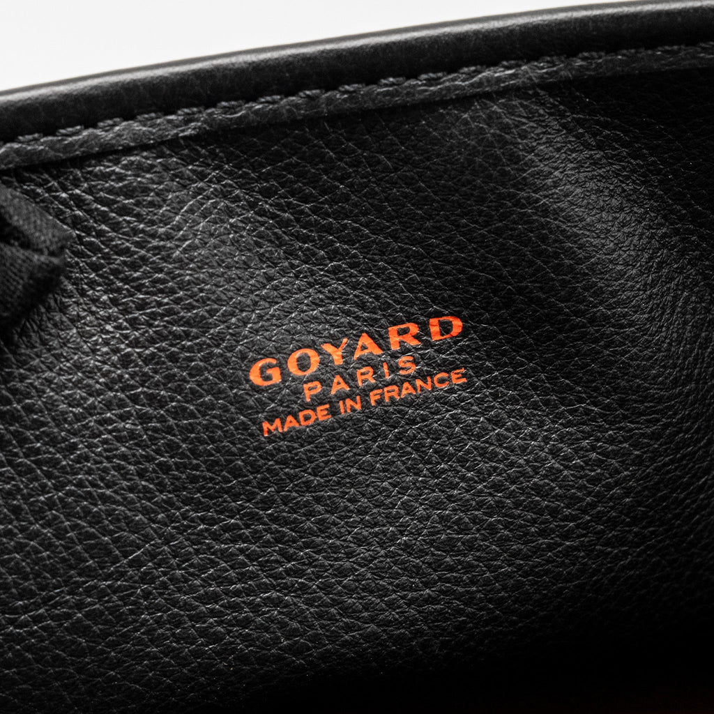 GOYARD MINI ANJOU TOTE GOYARDLINE CANVAS/LEATHER BLACK SHW
