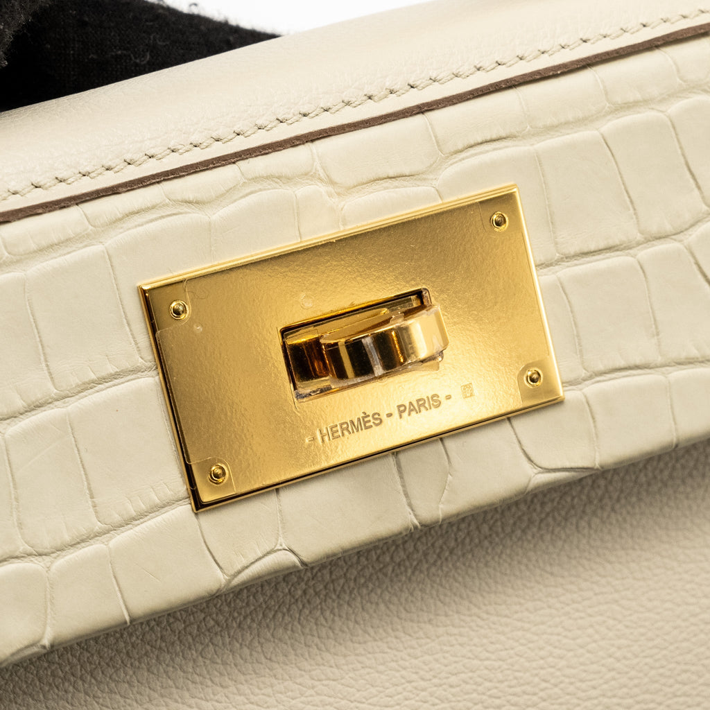 HERMES 24/24 2424-21 TOUCH EVERCOLOR /ALLIGATOR /SWIFT BETON GHW