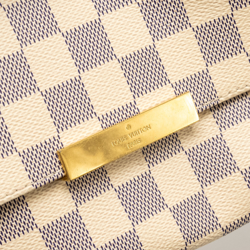 LOUIS VUITTON FAVORITE MM DAMIER AZUR CANVAS GHW