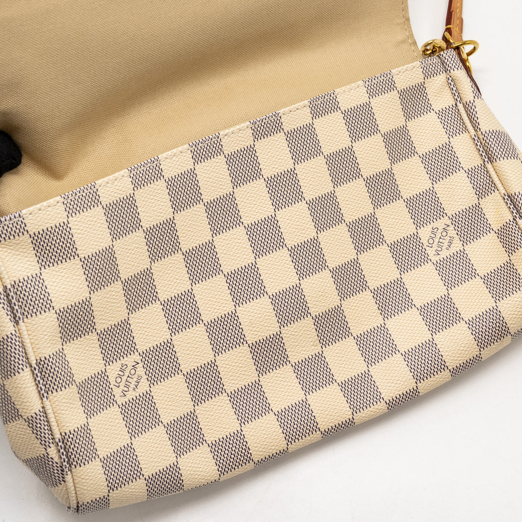 LOUIS VUITTON FAVORITE MM DAMIER AZUR CANVAS GHW