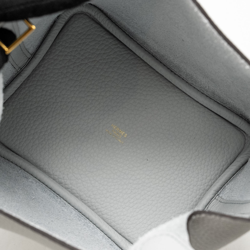 HERMES PICOTIN 18 LOCK BAG CLEMENCE BLEU PALE GHW