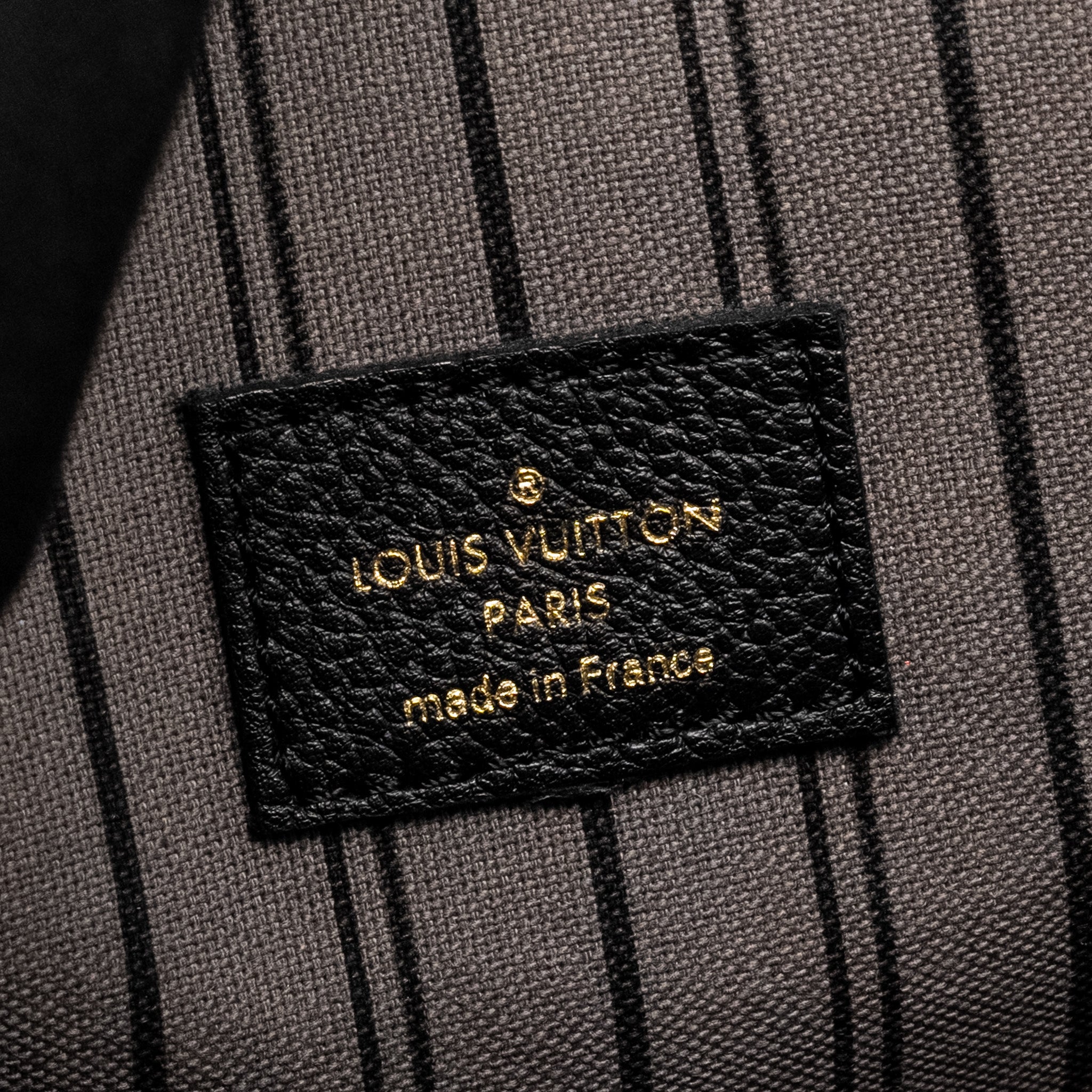 LOUIS VUITTON POCHETTE METIS MONOGRAM EMPREINTE BLACK GHW