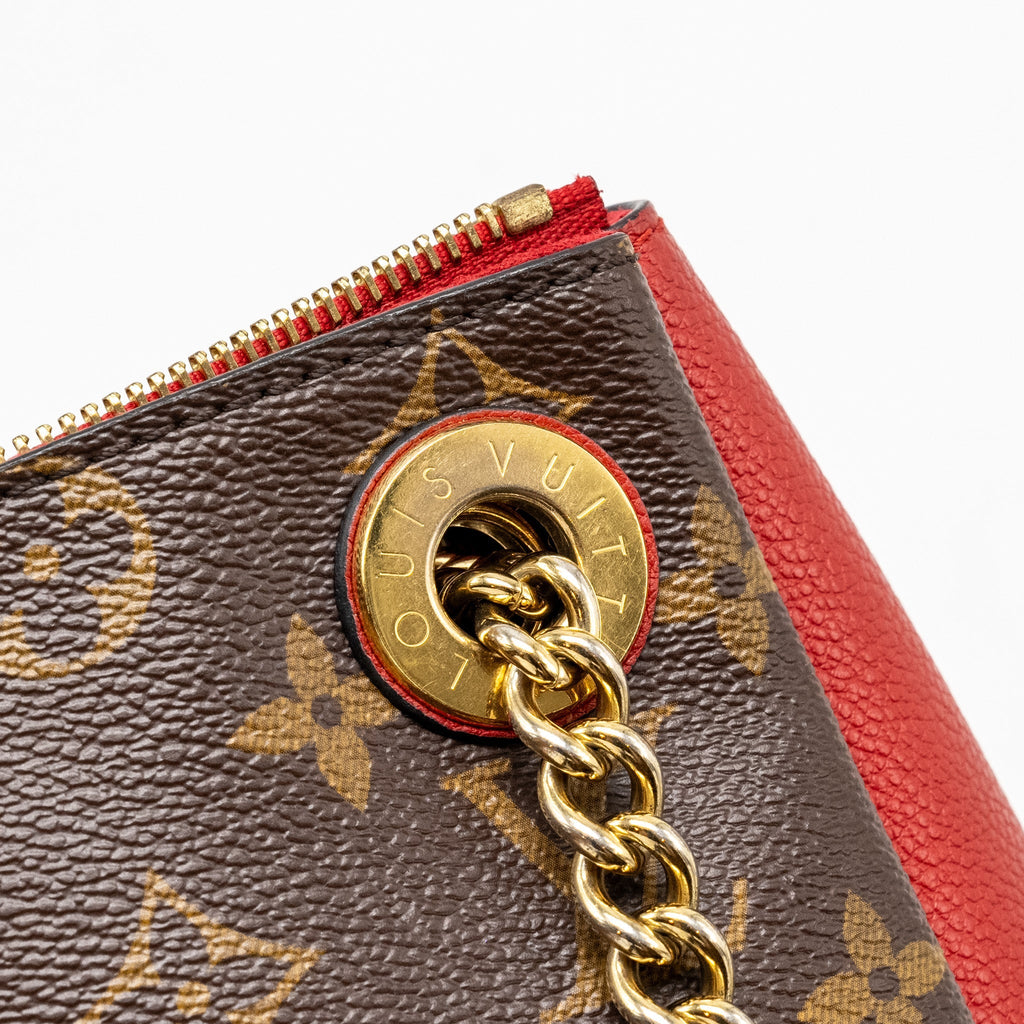 LOUIS VUITTON SURENE BB MONOGRAM CANVAS RED GHW