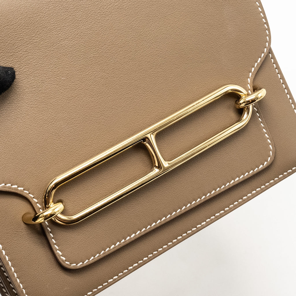 HERMES MINI ROULIS SWIFT ETOUPE LGHW
