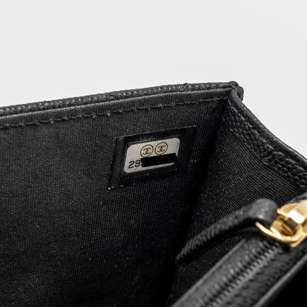CHANEL CIRCULAR HANDLE QUILTED FLAP BAG CAVIAR BLACK GHW