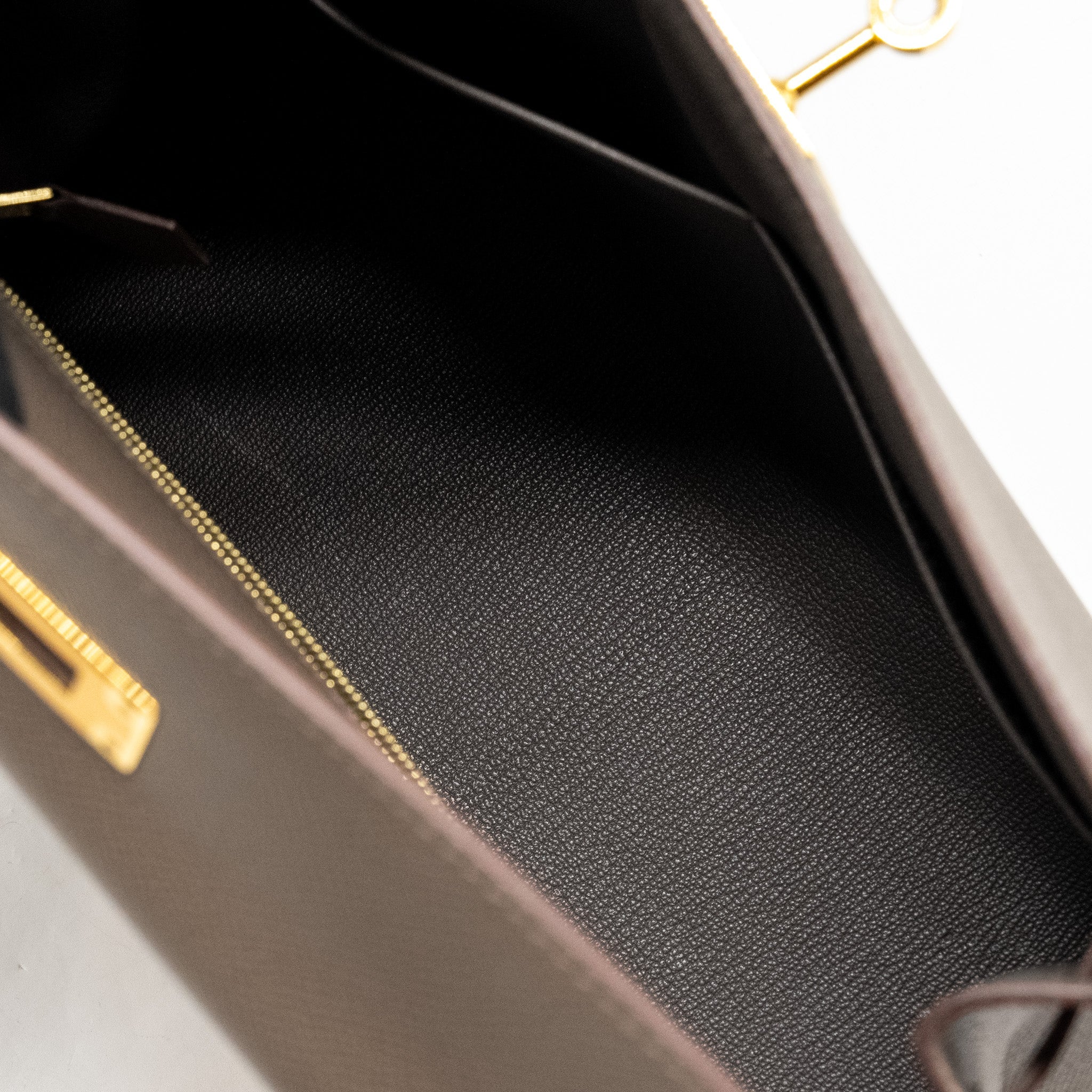 HERMES KELLY 28 EPSOM GRIS ETAIN GHW