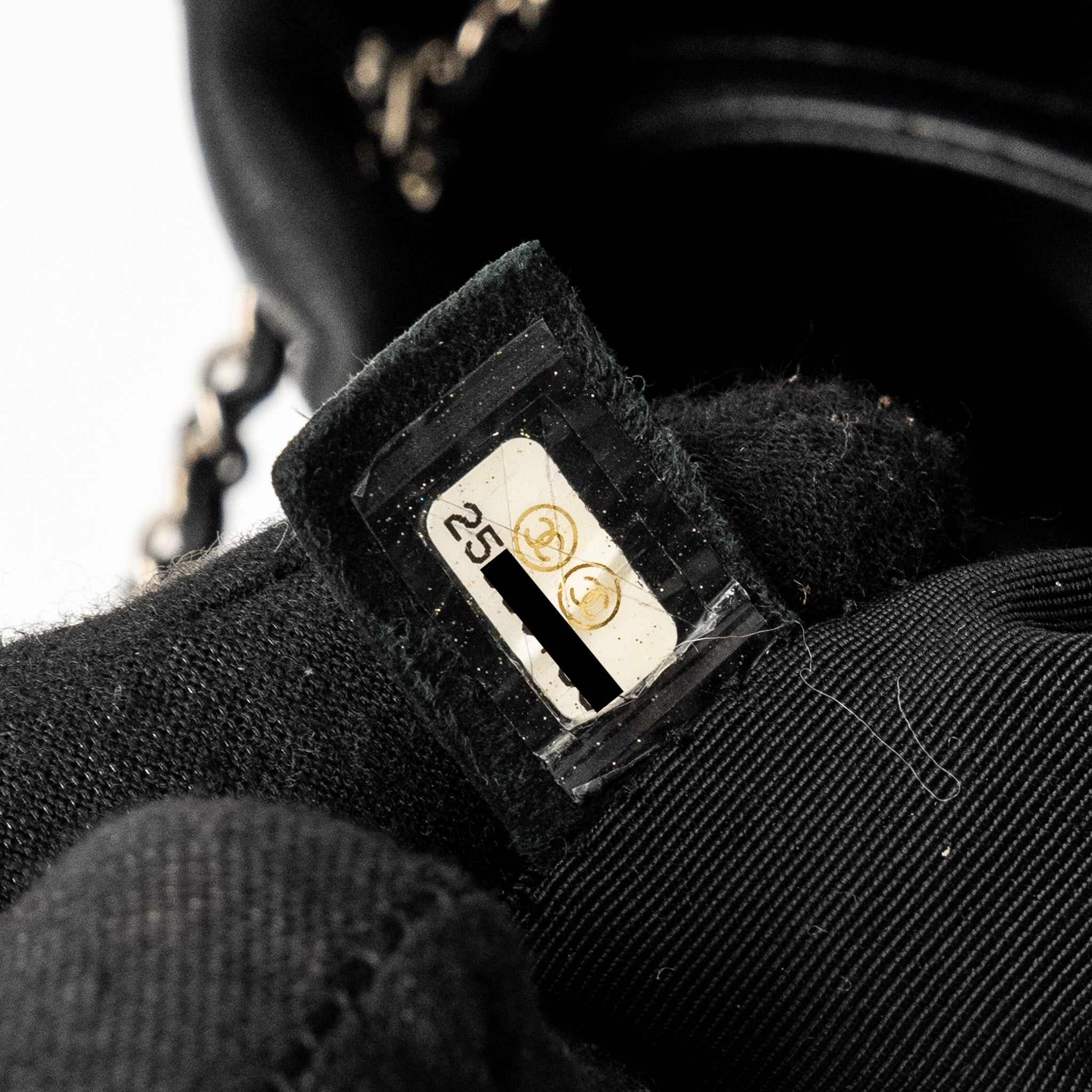 CHANEL CC CHAIN DRAWSTRING BUCKET BAG LAMBSKIN BLACK SHW