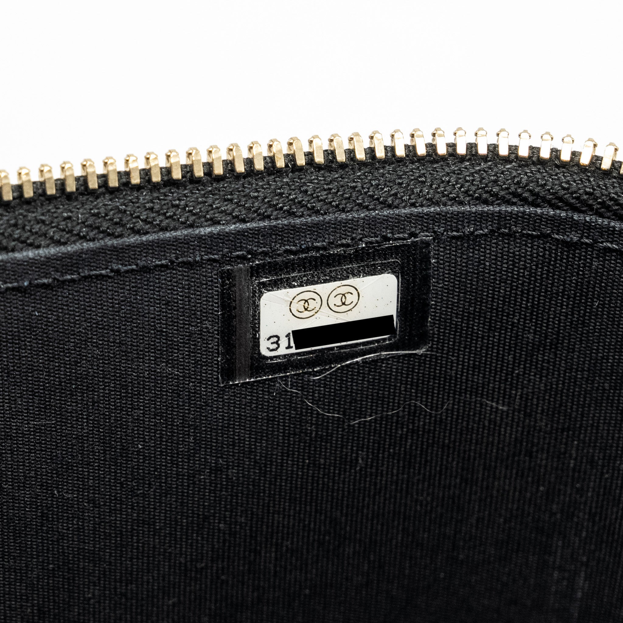 CHANEL TOP HANDLE LONG VANITY WITH CHAIN LAMBSKIN BLACK GHW