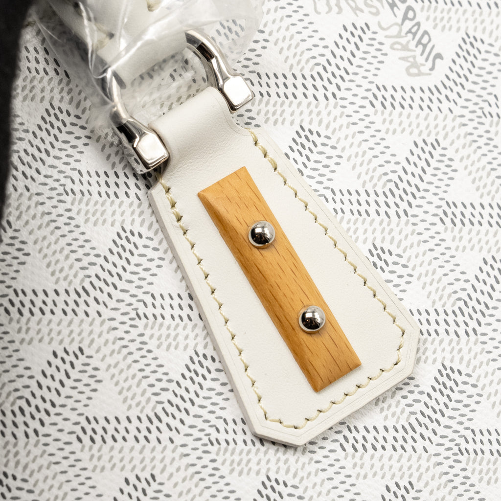 GOYARD MINI VENDOME MINI BAG GOYARDINE CANVAS/ CALFSKIN WHITE SHW