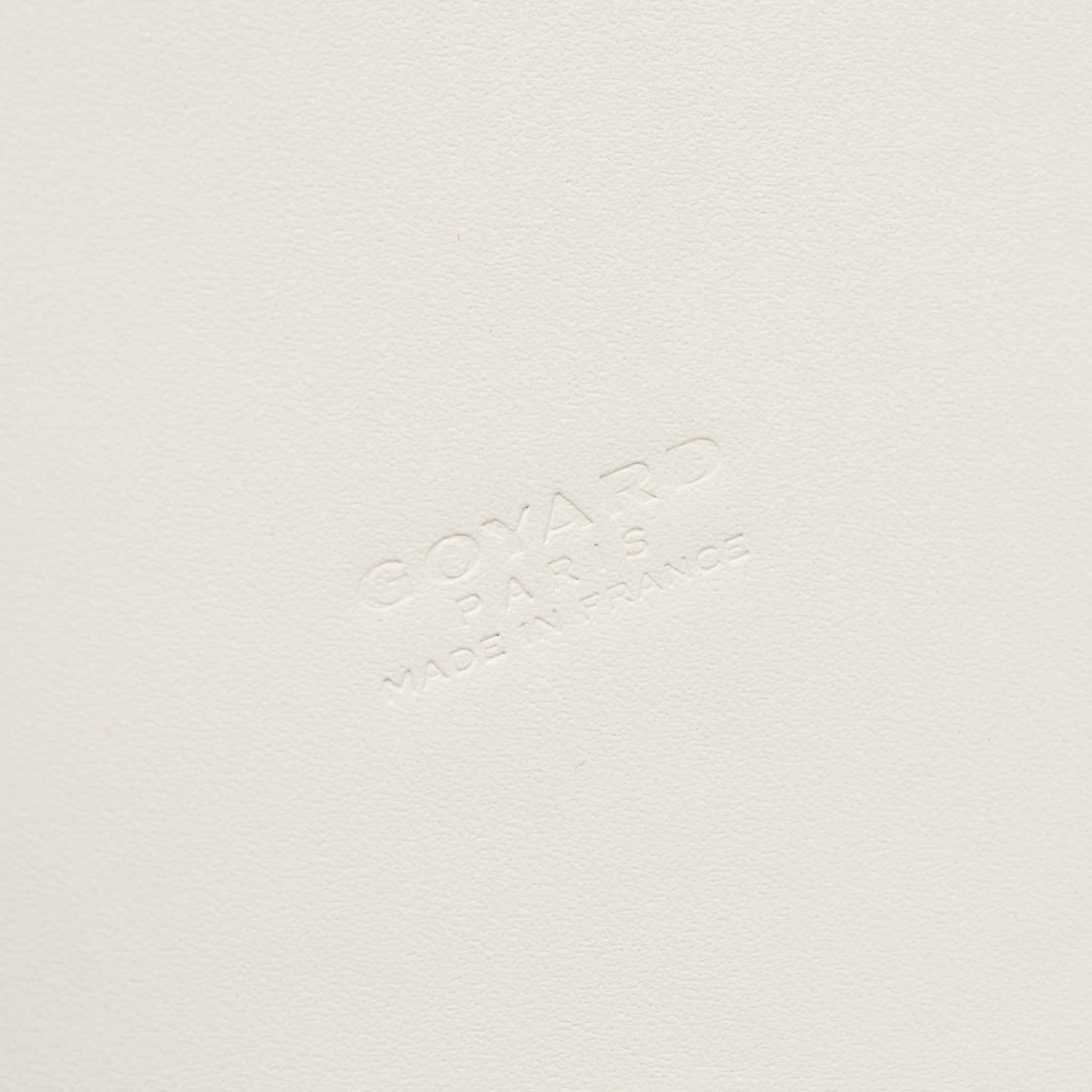 GOYARD MINI VENDOME MINI BAG GOYARDINE CANVAS/ CALFSKIN WHITE SHW