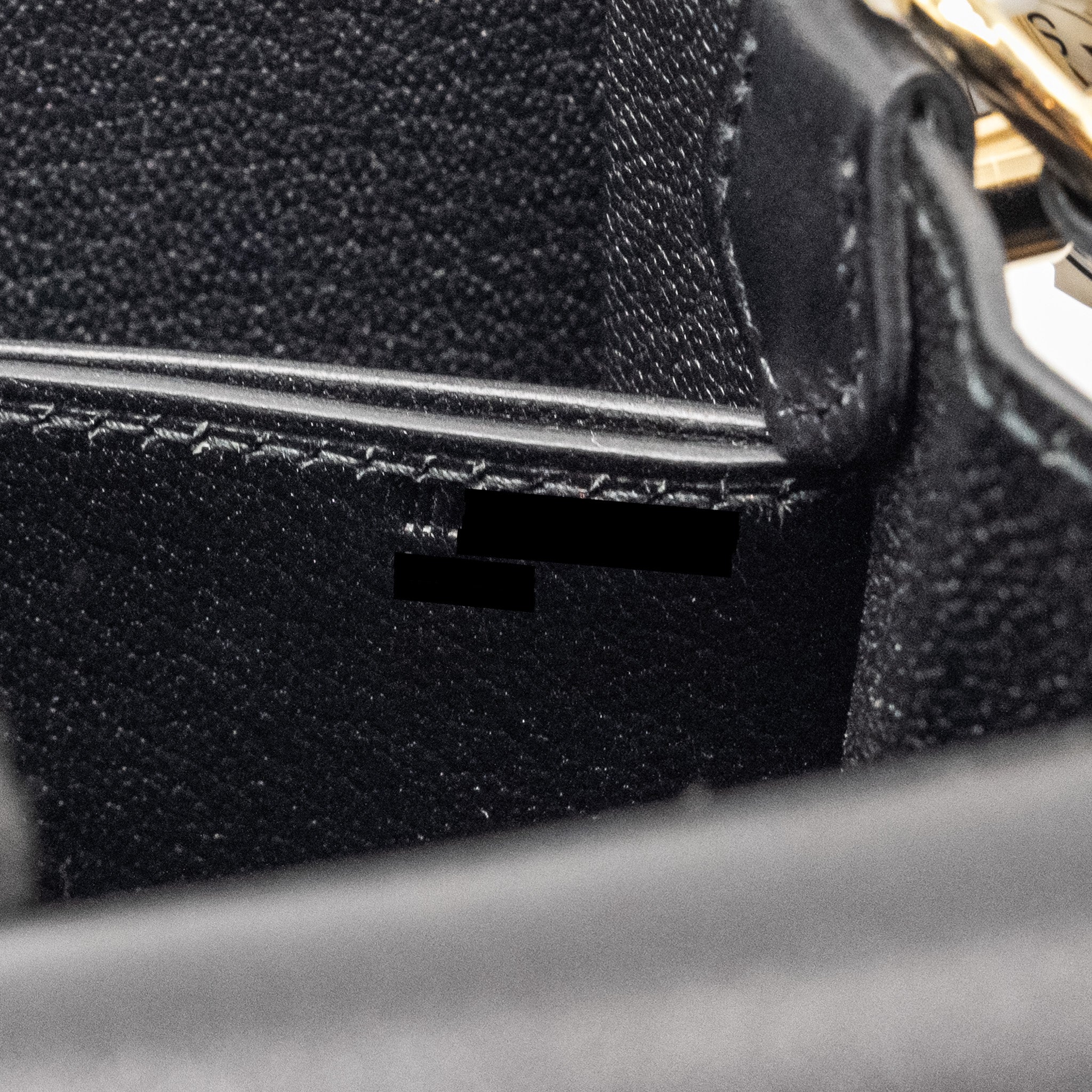 HERMES MINI ROULIS EVERGRAIN BLACK LGHW