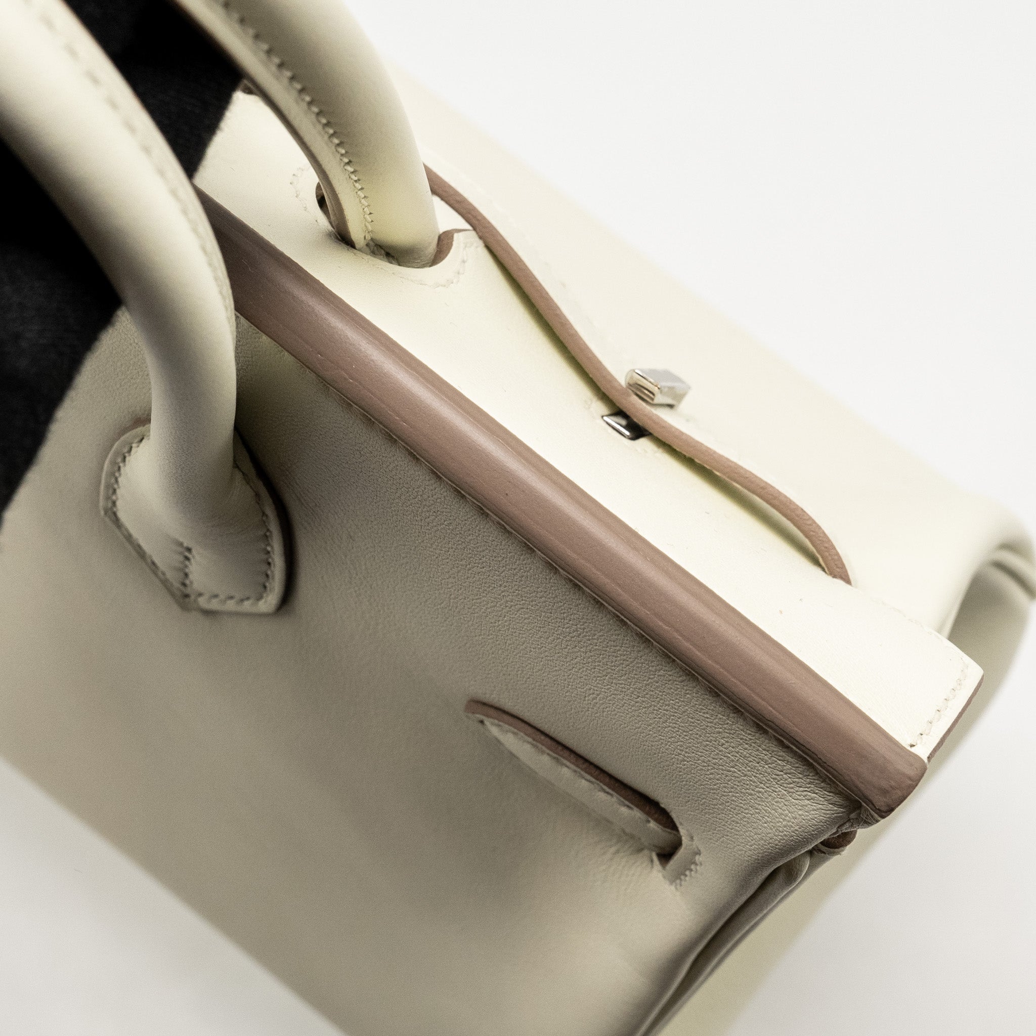 HERMES BIRKIN 25 SWIFT MUSHROOM SHW