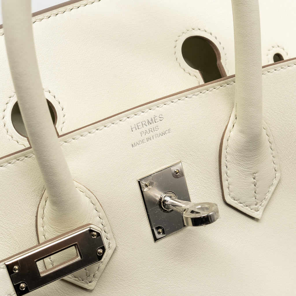 HERMES BIRKIN 25 SWIFT MUSHROOM SHW